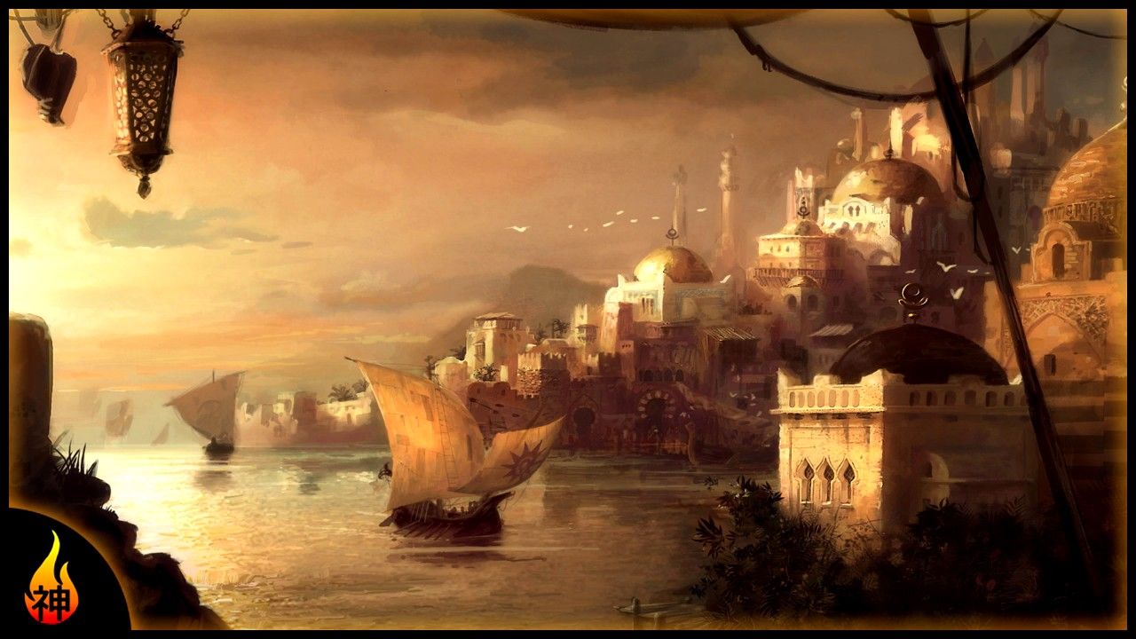 Arabian Music. City By The Sea. Ambient Arabian Desert Music