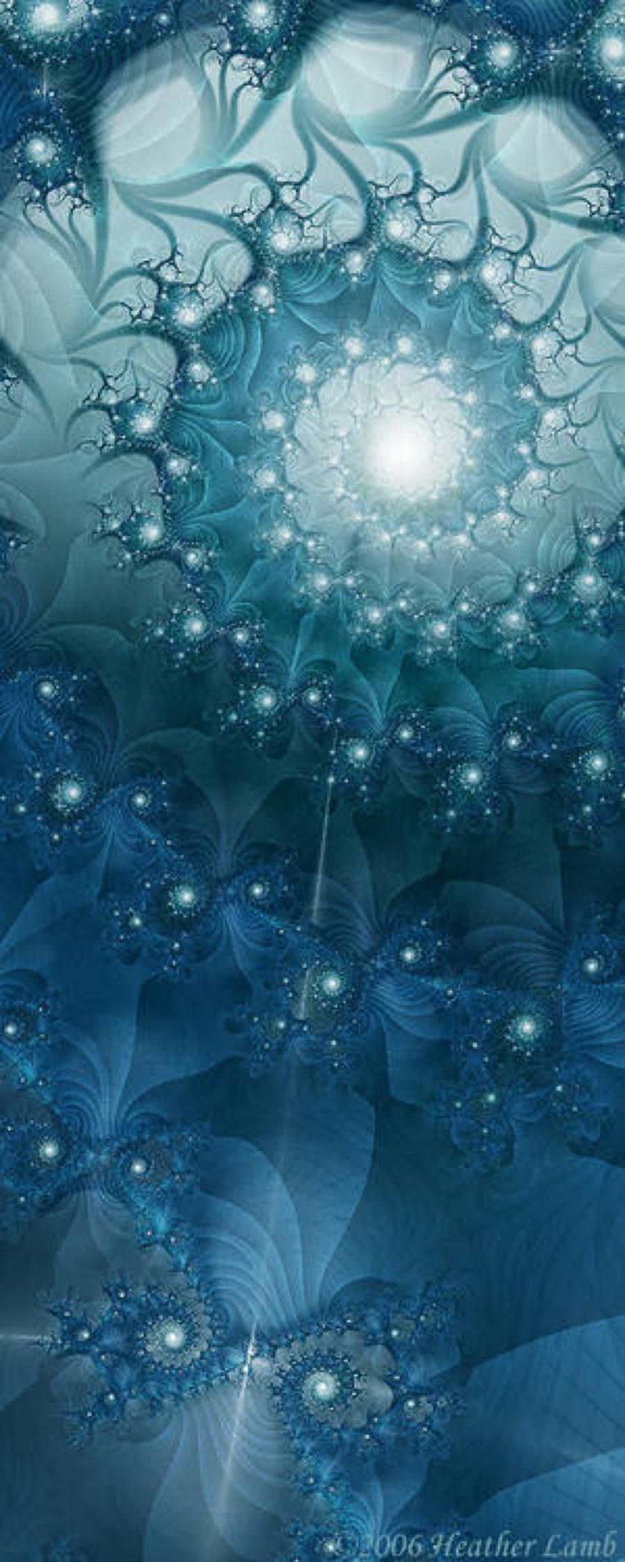 Winter Blues {by Missie Mandelbrot}. Fractal Art, Fractals, Art