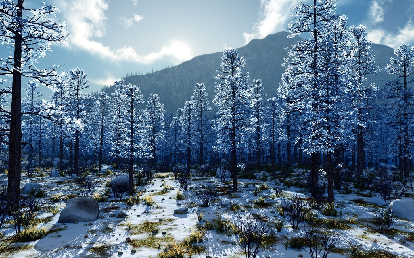 3D Landscape: Winter Blues, Created By Tiger I, Picture Nr. 58199