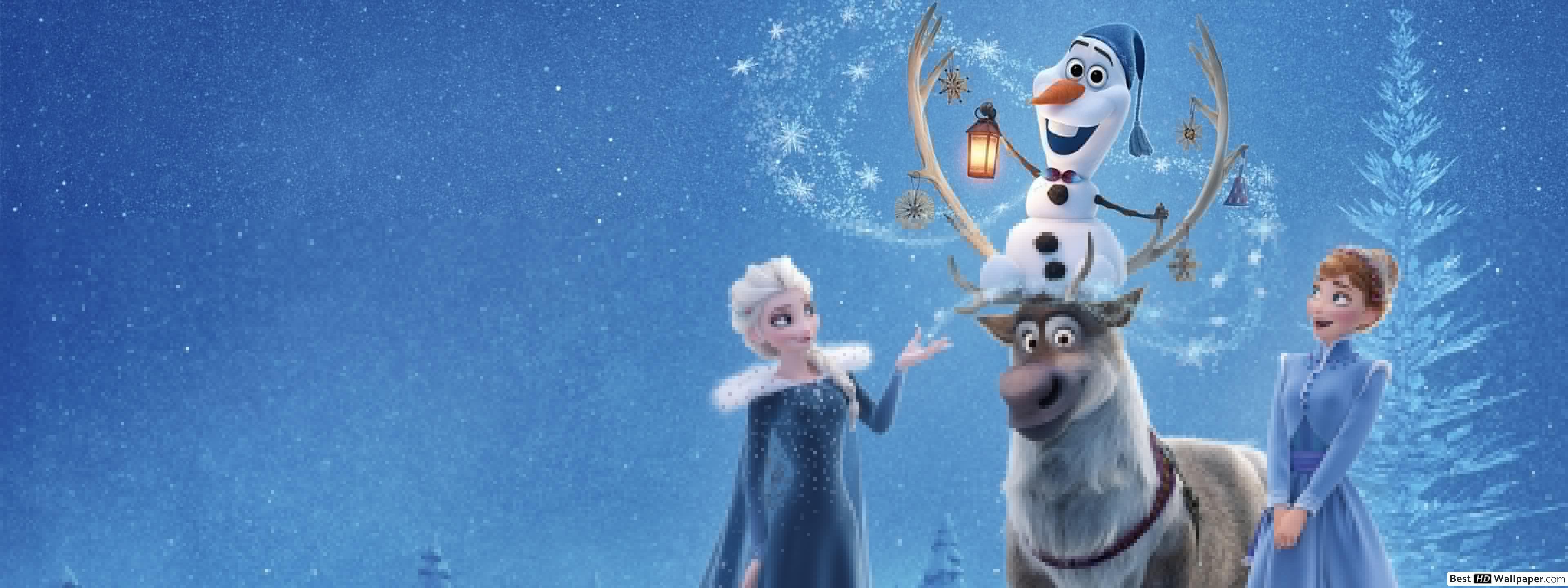 Frozen Olaf Saves Christmas HD Wallpaper