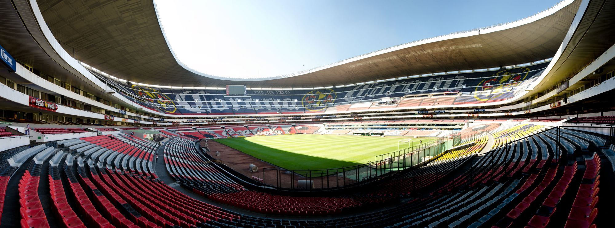 Estadio Azteca known affectionately as El Monumental Mexicano de Futbol  has become one of the iconic homes for Mexican football