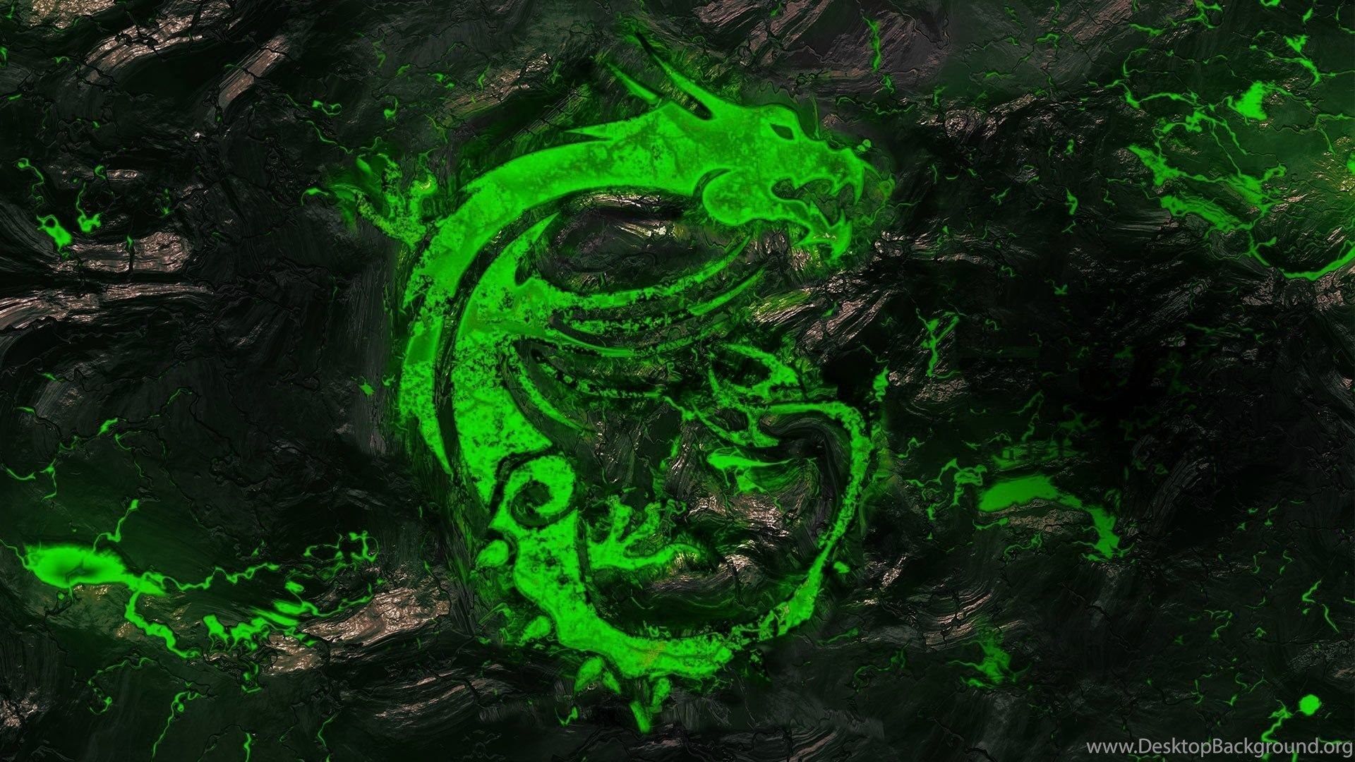 Black and Green MSI Wallpaper