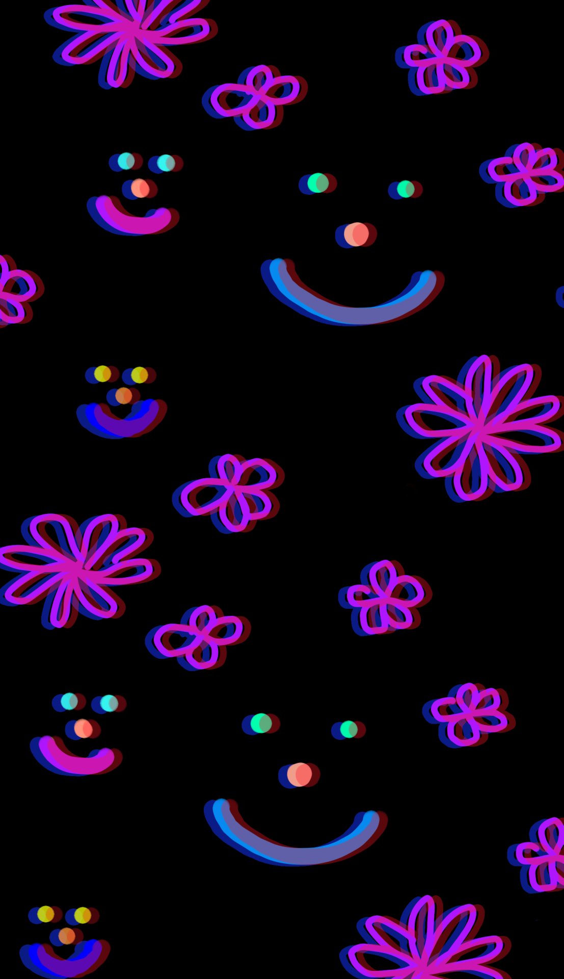 neon pattern Tumblr posts