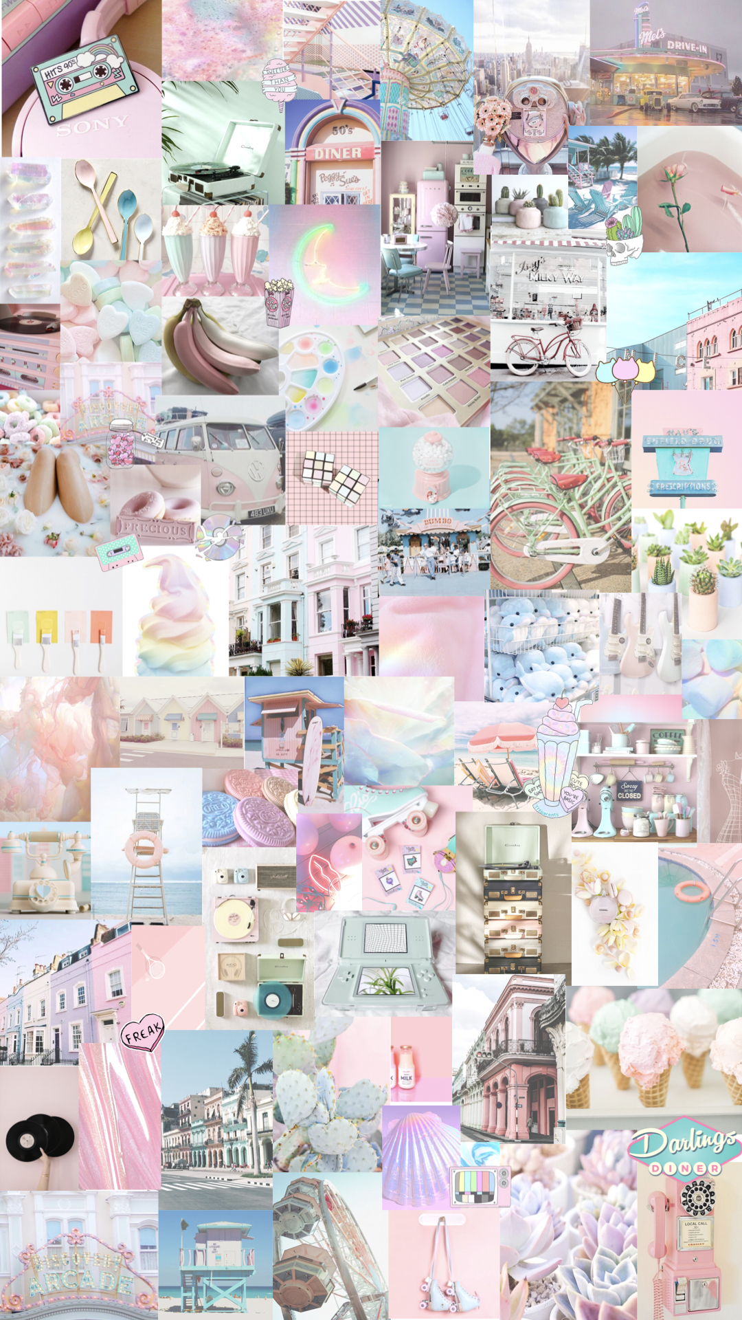 Pastel Aesthetic Collage Wallpaper Free Pastel Aesthetic Collage Background