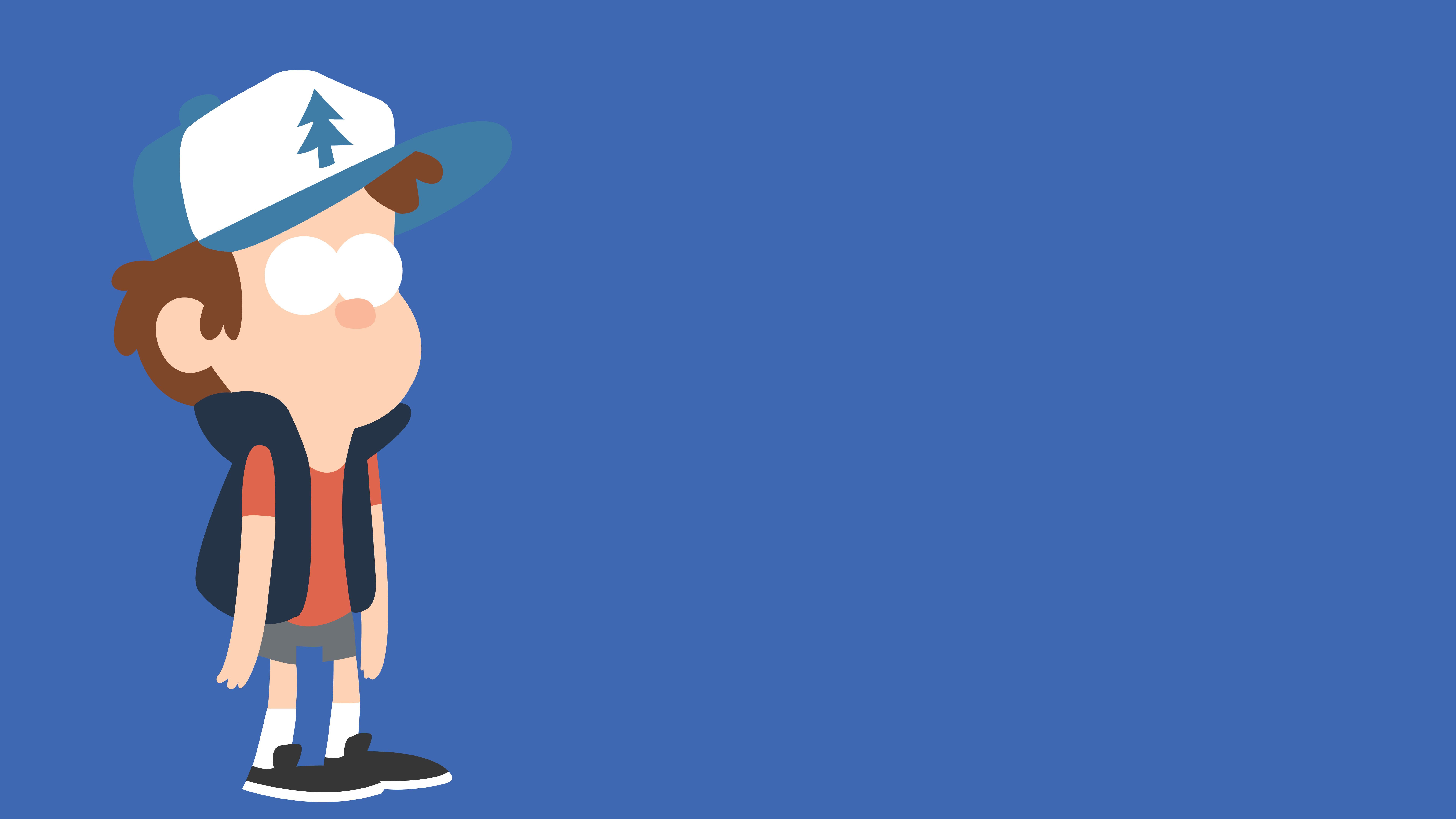 Dipper In Gravity Falls Minimalism 8k 8k HD 4k Wallpaper, Image, Background, Photo and Picture
