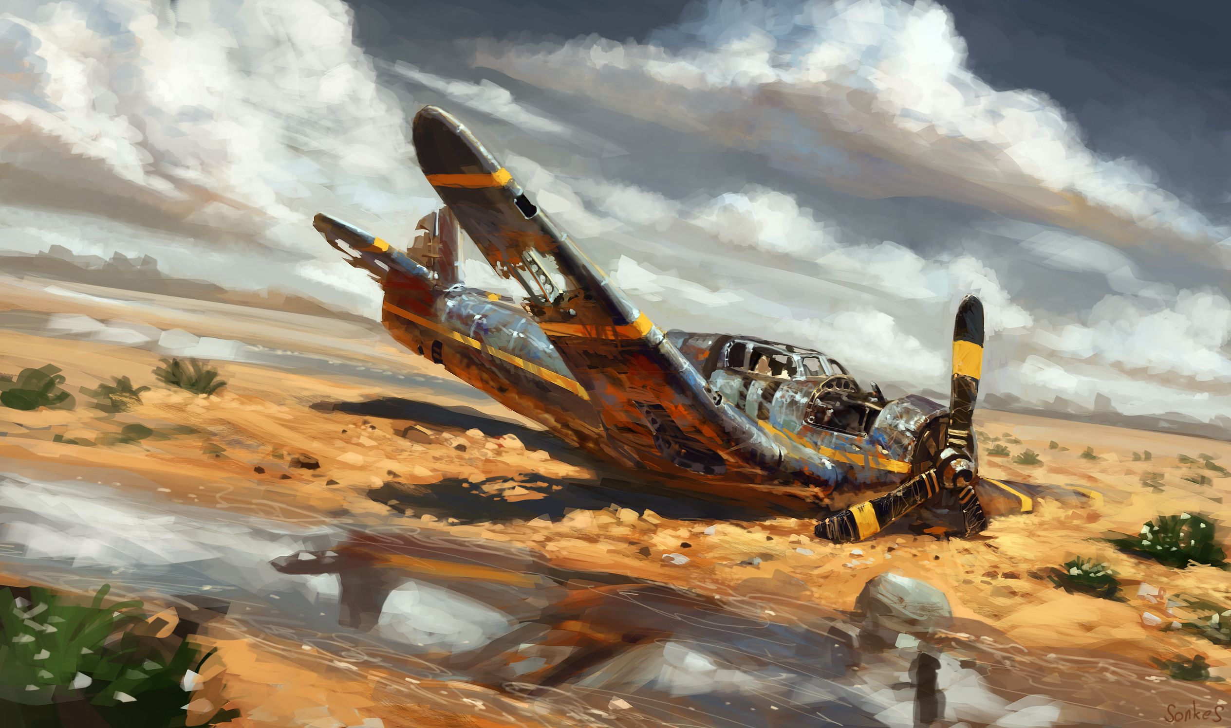 Plane Crash Wallpaper