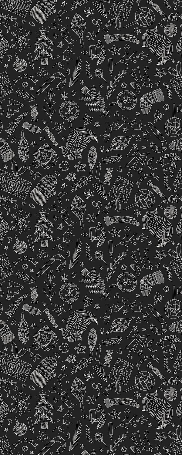 Sombre Motif continu de Noël #winterbackground foncé et le motif de Noël de mauvaise humeur. Wallpaper iphone christmas, Phone wallpaper patterns, Dark christmas
