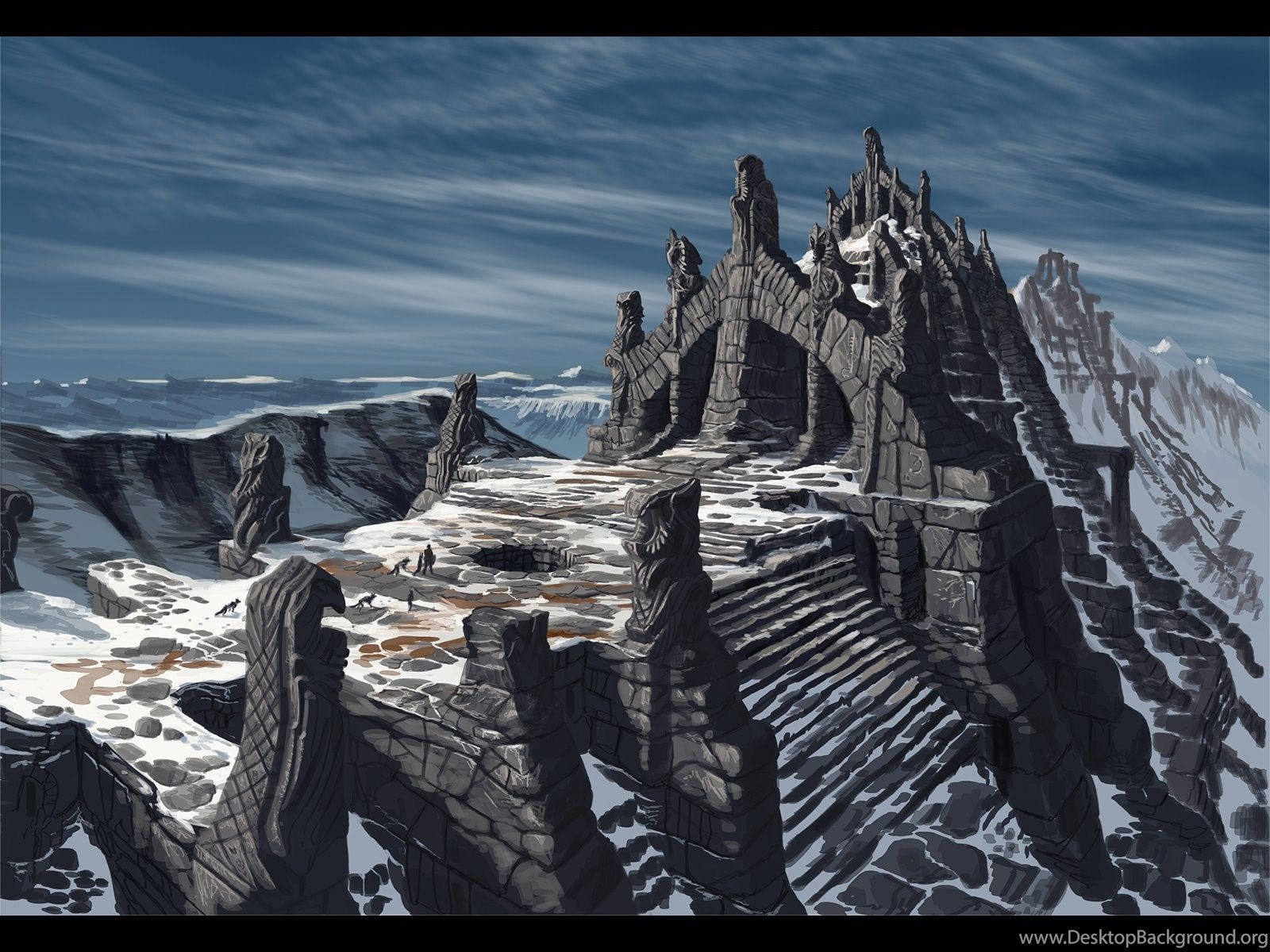 Nordic Temple Ruins - Elder Scrolls 5 Skyrim Wallpaper. Desktop Background