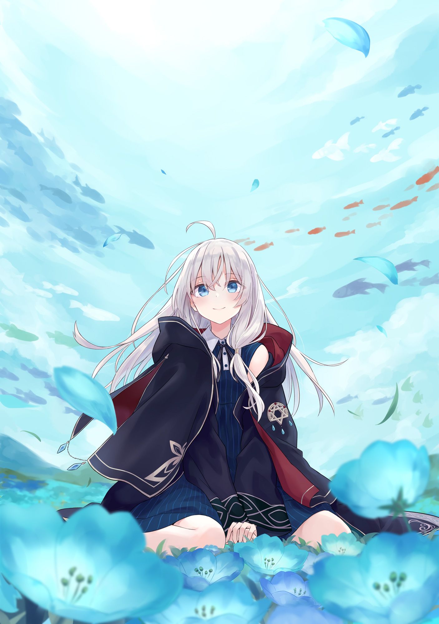 Digital Art Artwork 2D Anime Anime Girls Portrait Display Vertical Wandering Witch Journey Of Elaina Wallpaper:1407x2000