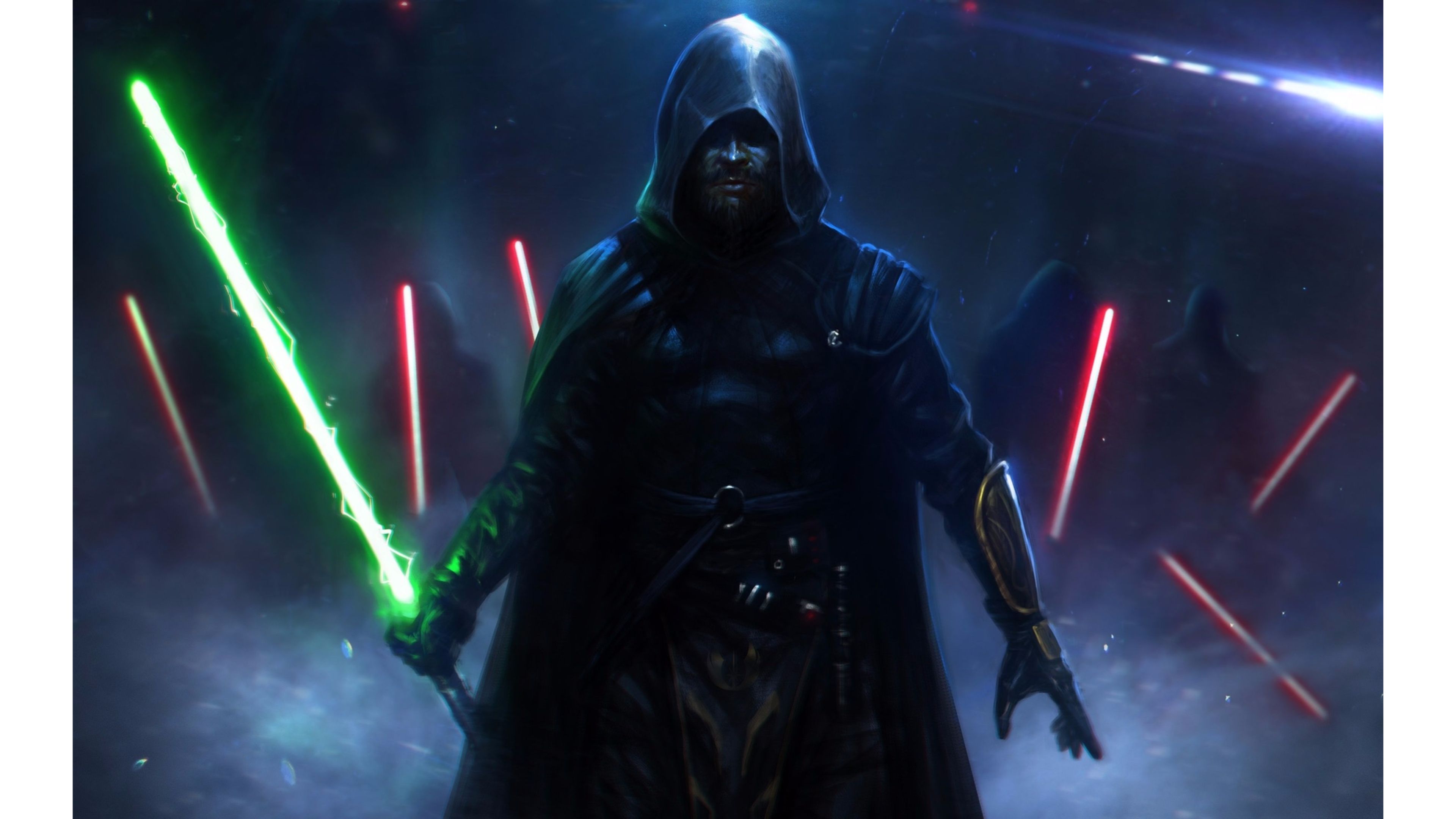 Lightsaber 4K wallpaper for your desktop or mobile screen free and easy to download