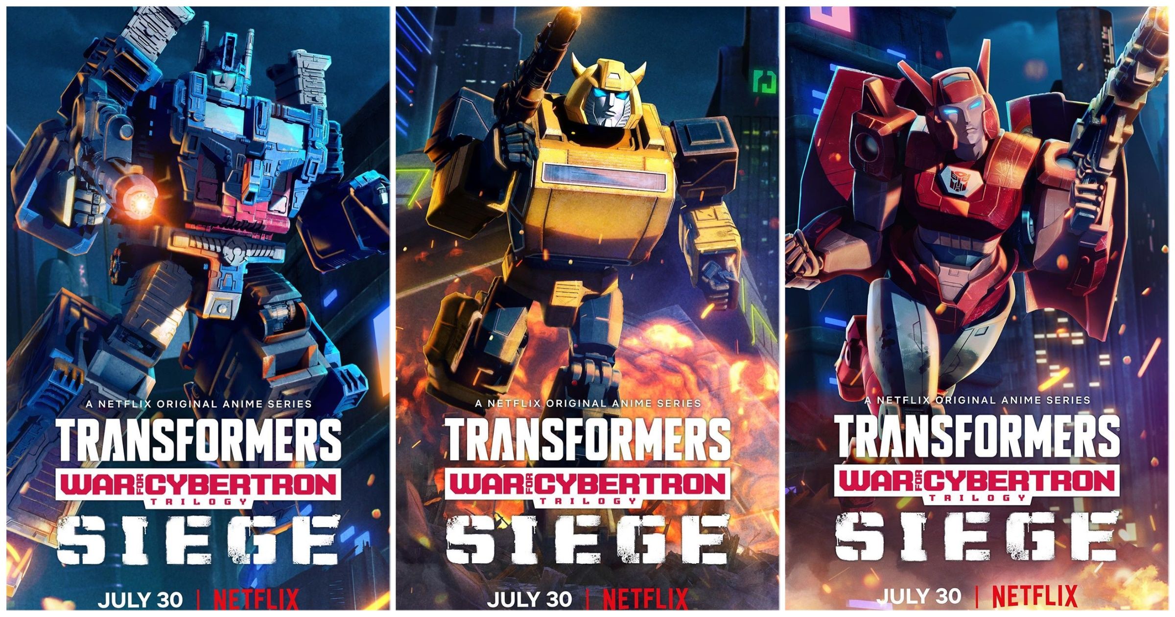 New Netflix's War For Cybertron Promotional Posters