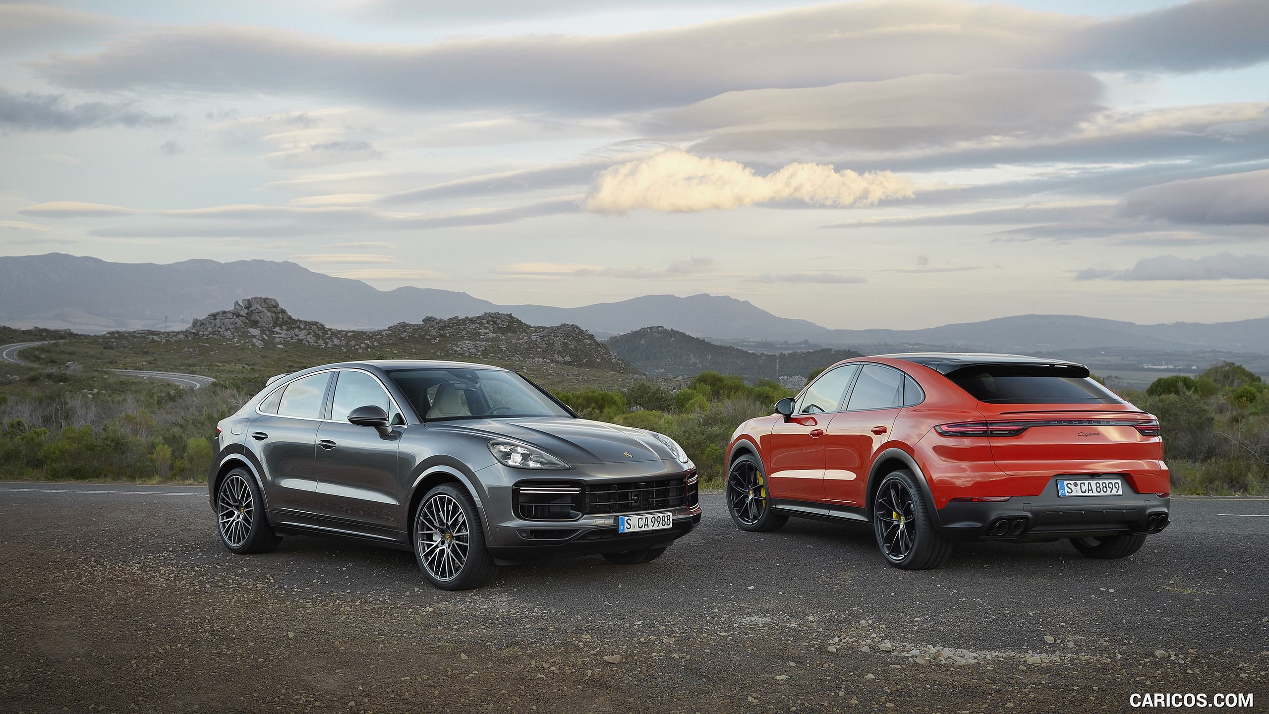 Porsche Cayenne Turbo Coupe and Cayenne Coupe. HD Wallpaper