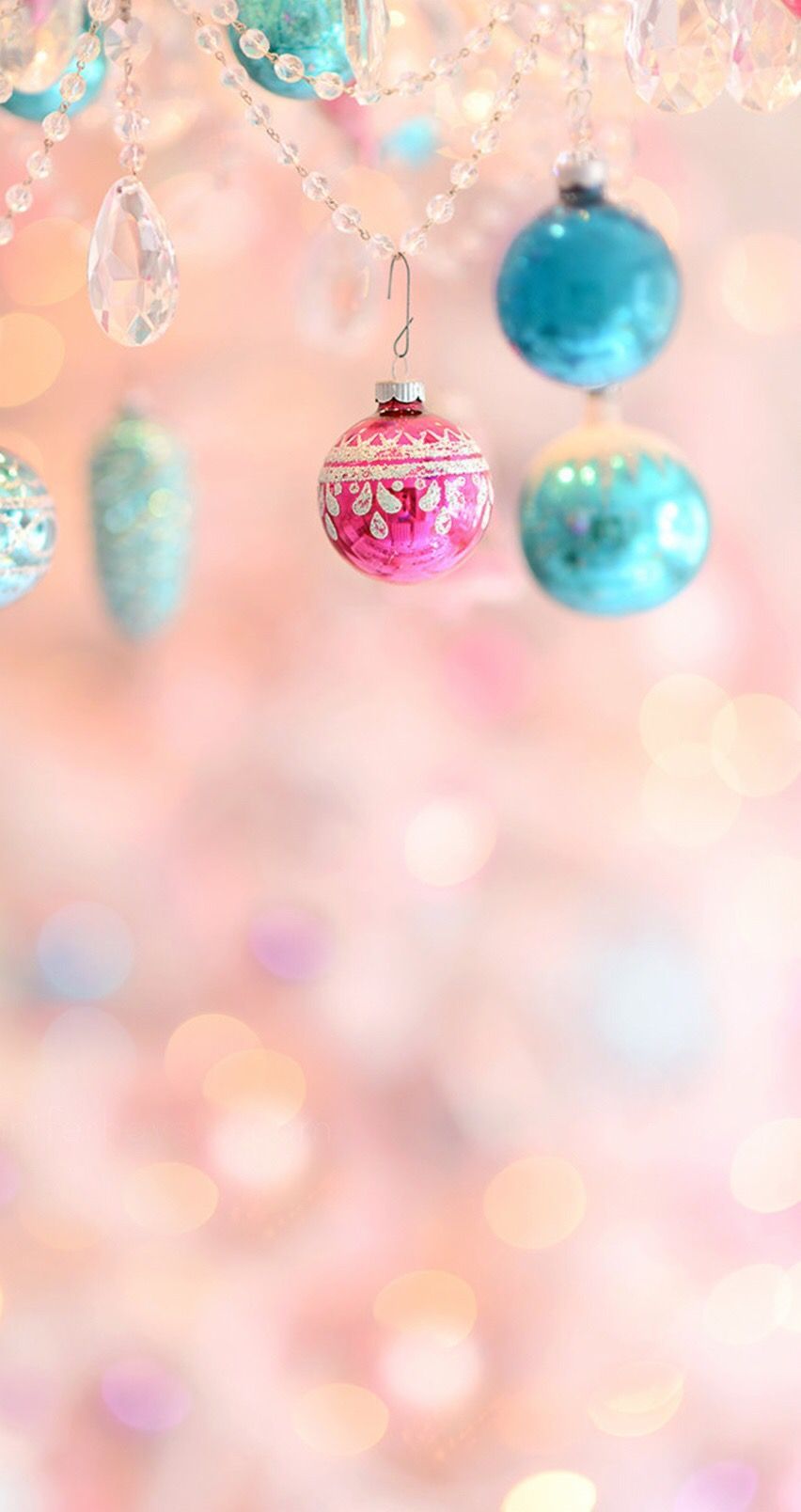 Pastel Christmas ornaments lock screen wallpaper background. Christmas tree wallpaper, iPhone wallpaper winter, Cute christmas wallpaper