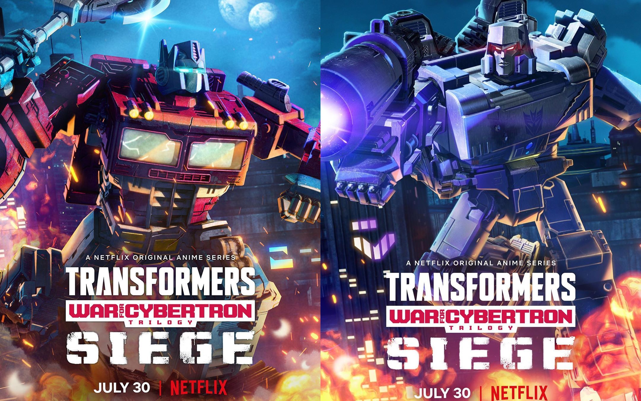Netflix's War For Cybertron Promotional Posters