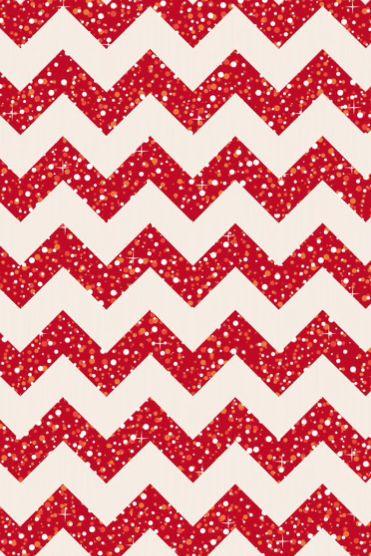 Pretty Chevron iPhone Wallpaper Red Christmas Pattern