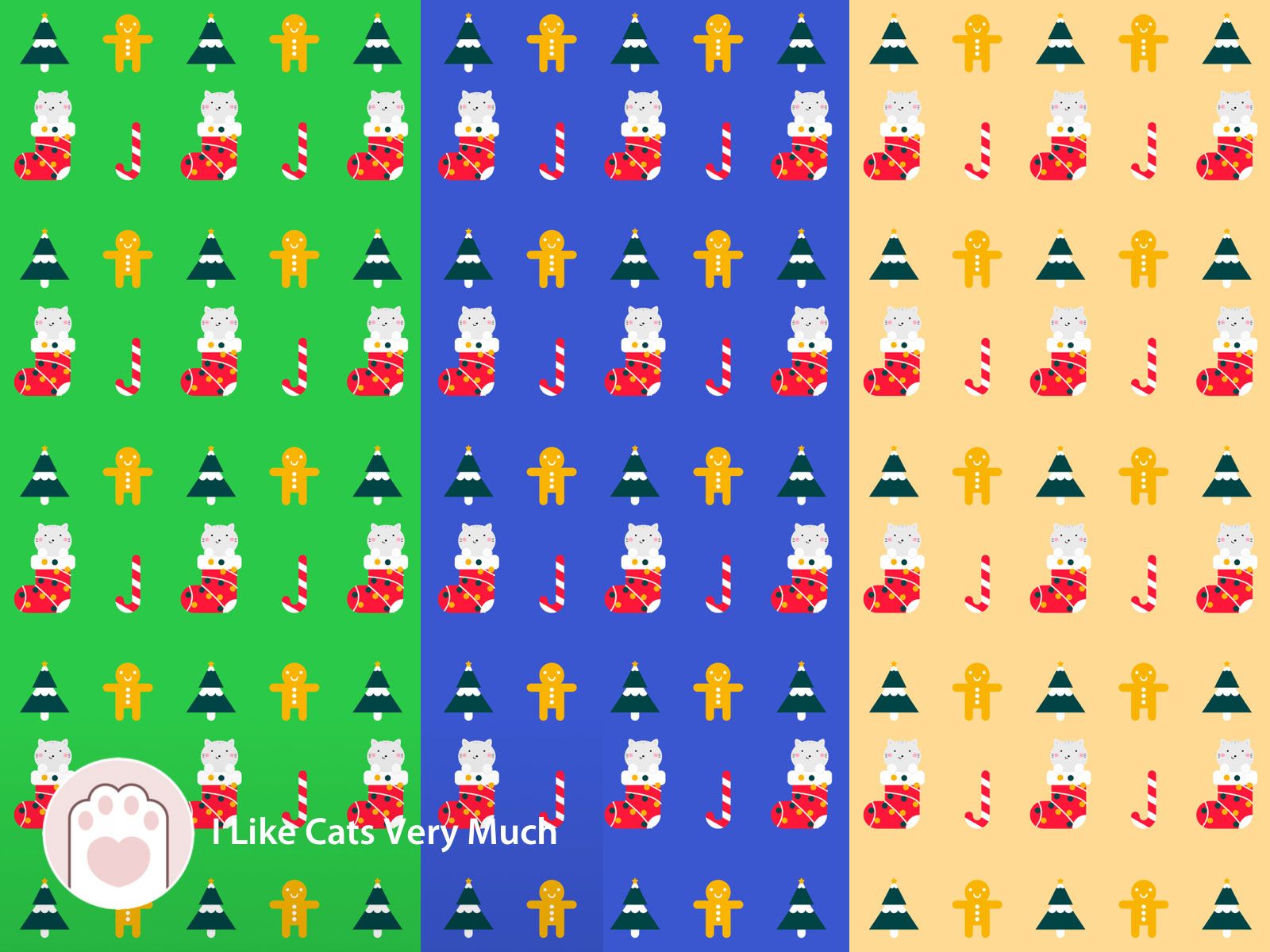 Christmas Pattern Wallpaper Archives's Cat T Shirts Like Cats Very Much