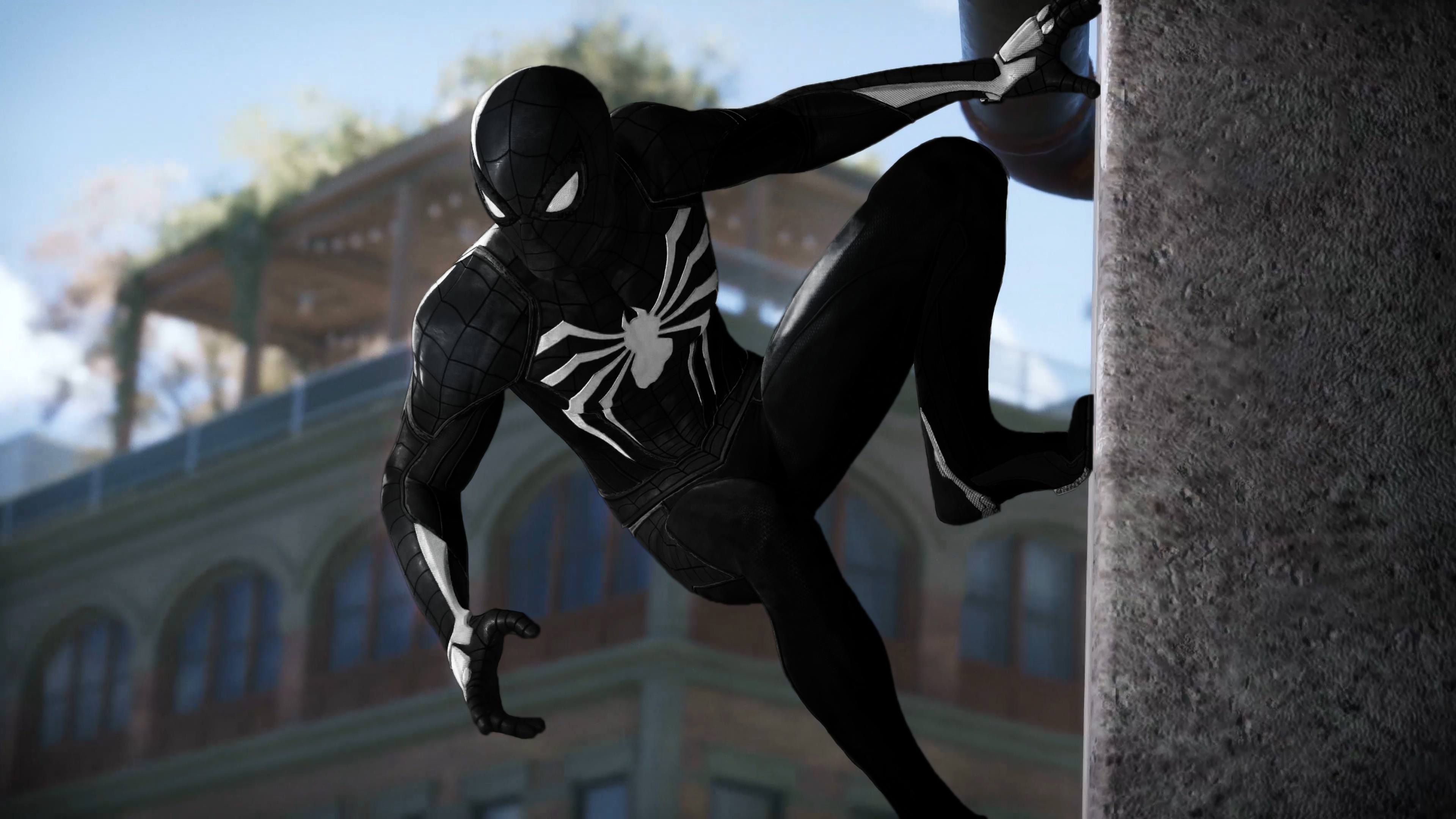 Spider Man Ps4 Symbiote Suit HD Wallpaper