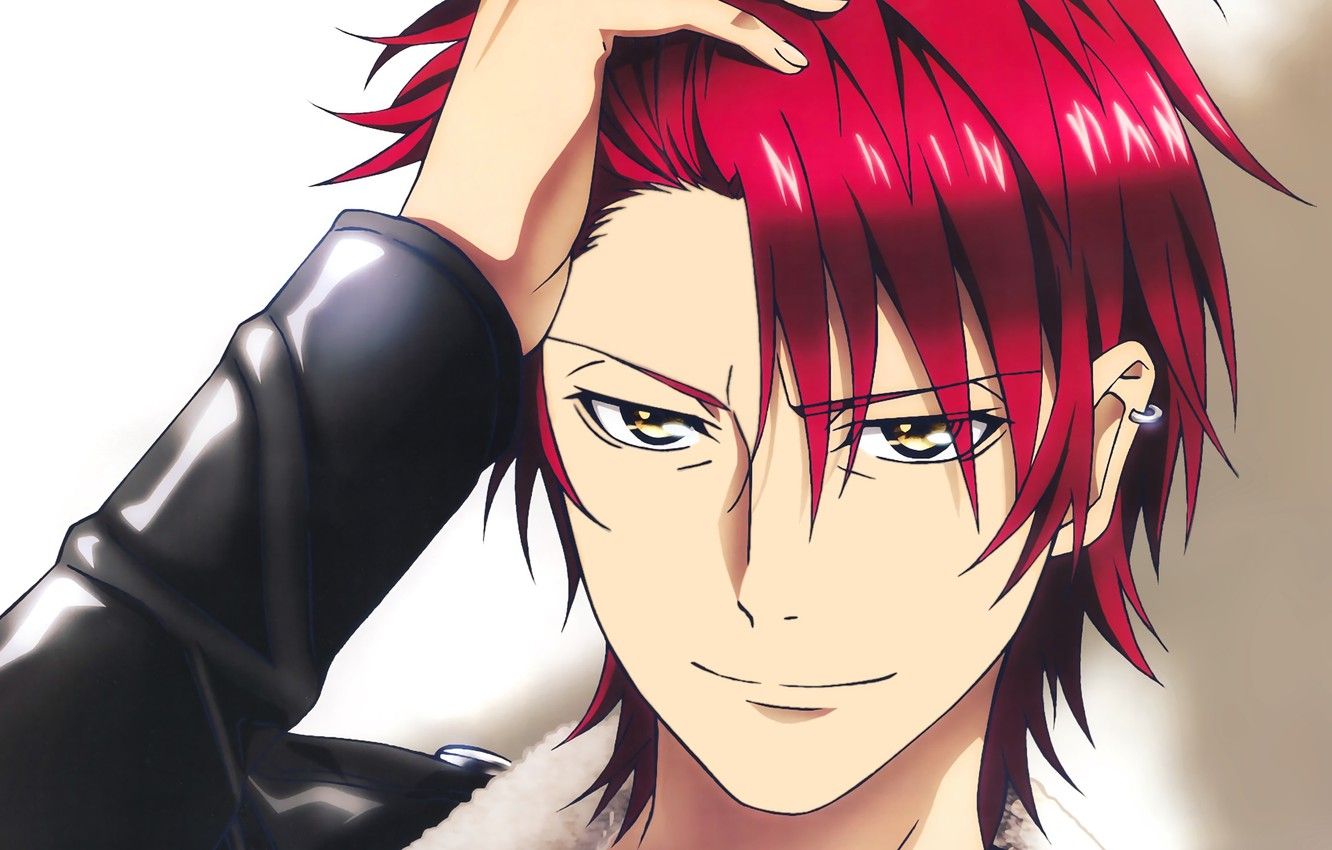 Wallpaper guy, closeup, K Project, Suoh Mikoto, red king image for desktop, section сэйнэн