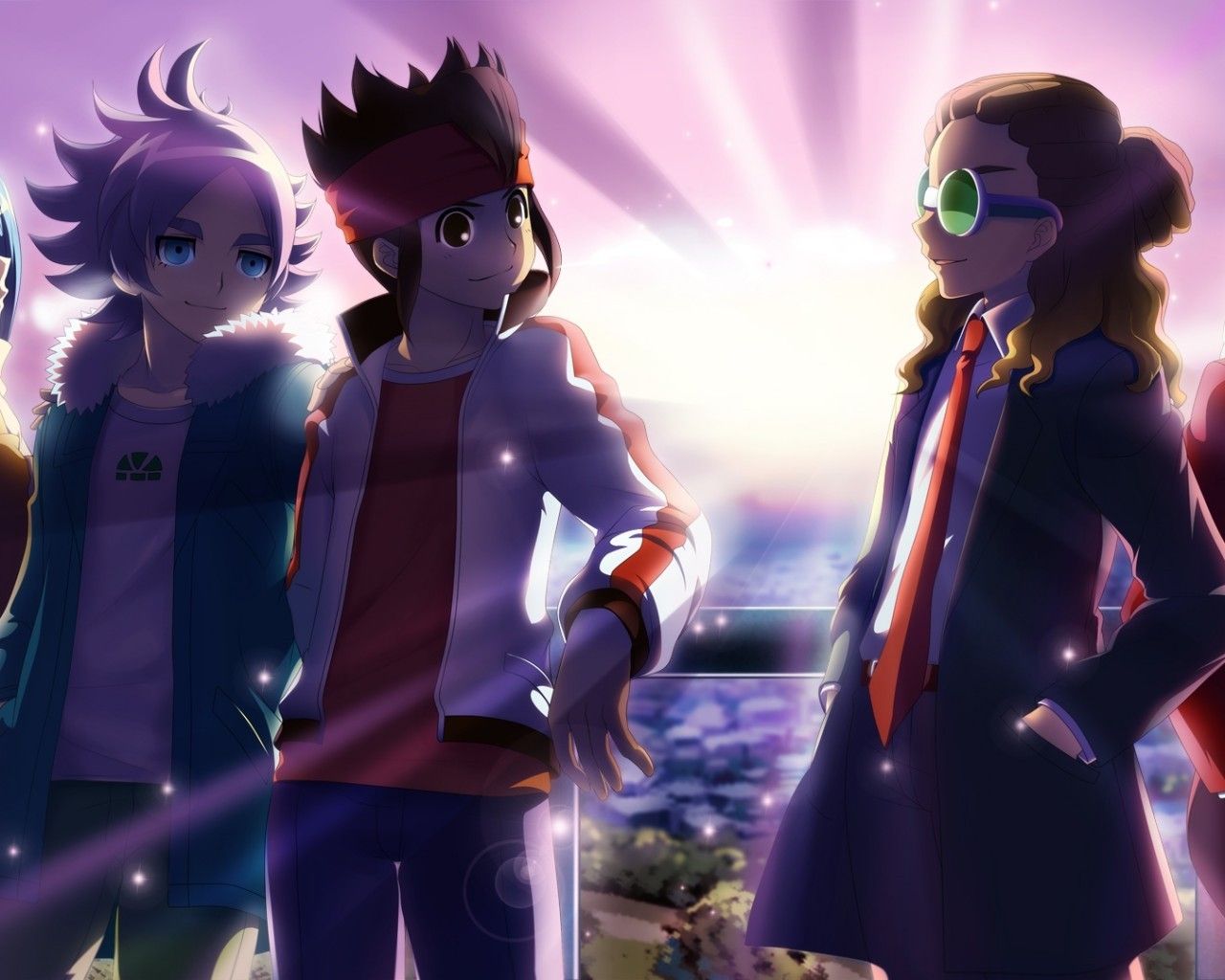 Download 1280x1024 Inazuma Eleven, Shirou Fubuki, Yuuto Kidou, Mamoru Endou Wallpaper