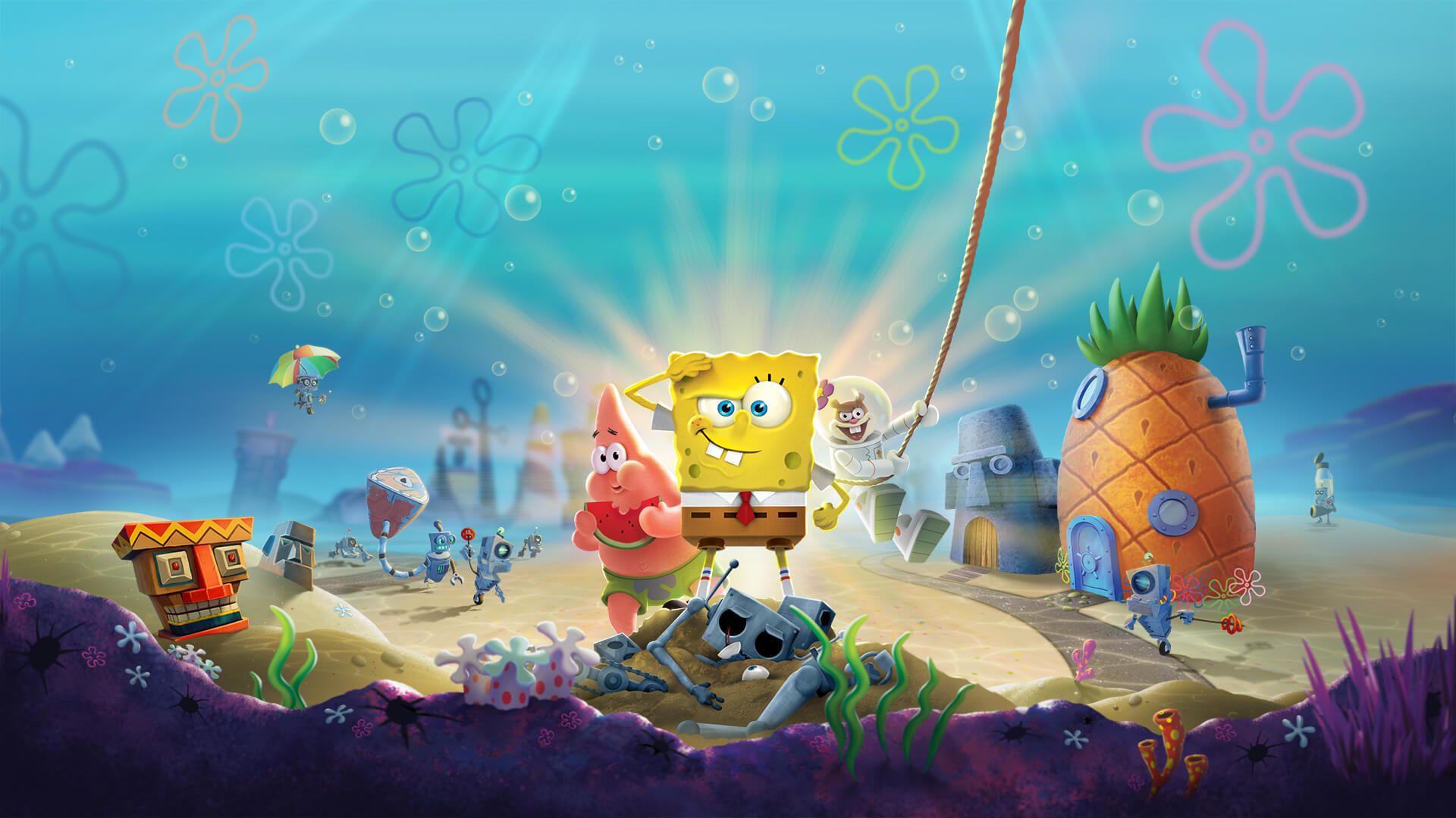 SpongeBob SquarePants Battle for Bikini Bottom Rehydrated 1080P Laptop Full HD Wallpaper, HD Games 4K Wallpaper, Image, Photo and Background