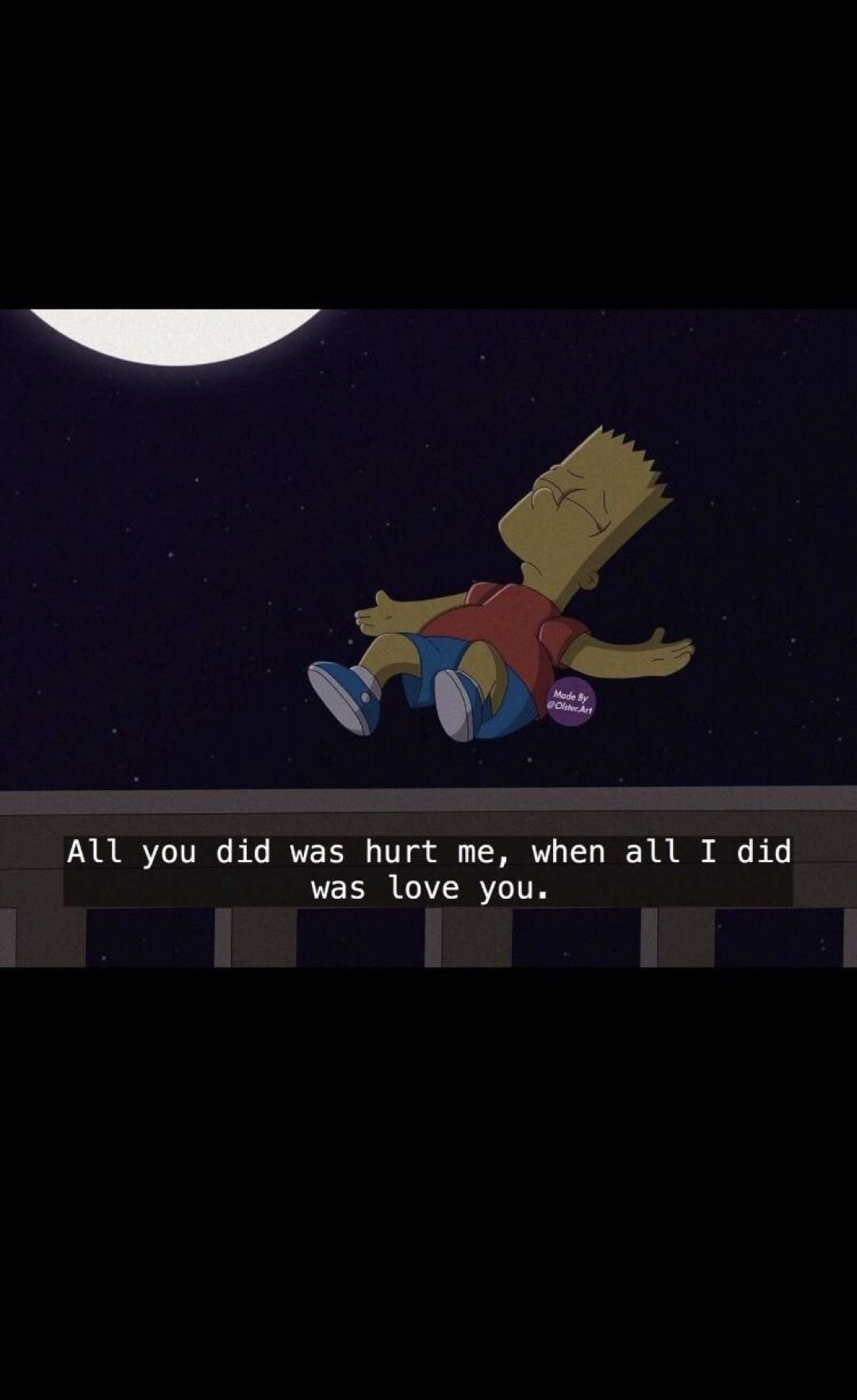 Sad Aesthetic Quote Quote Bart Simpson