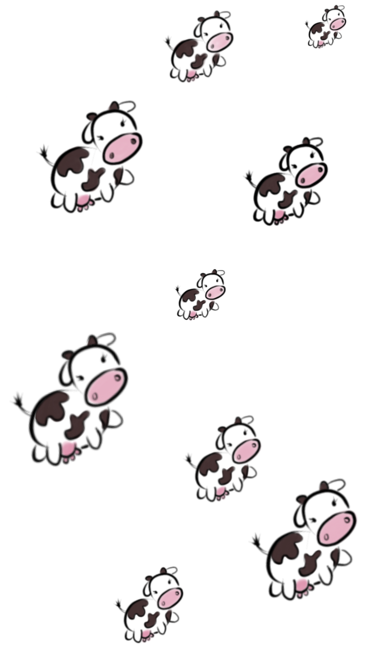 Cute & girly phone wallpaper. Cow wallpaper, Cute cows, Cartoon cow