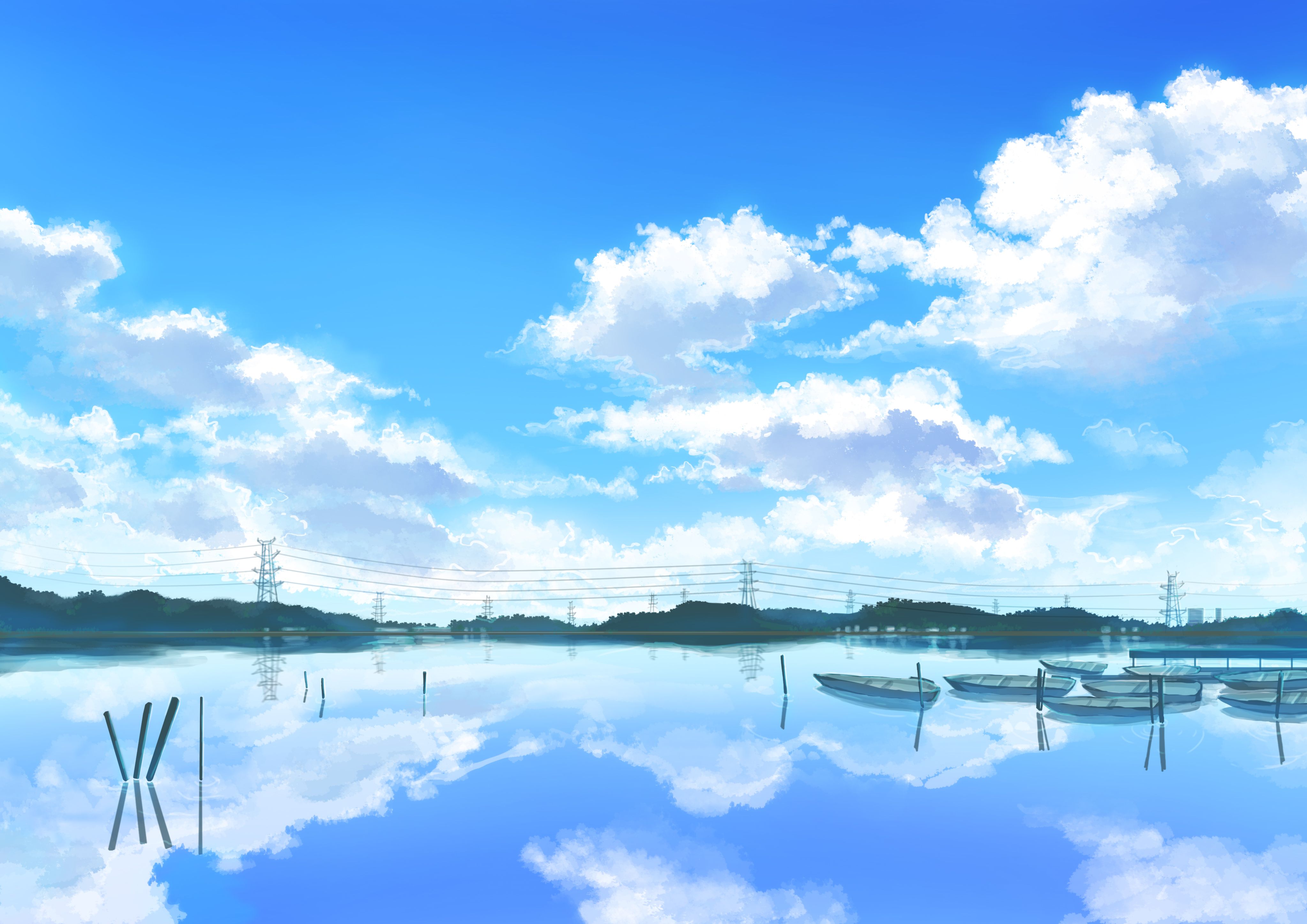 Anime Scenery Wallpaper Scenery No Copyright Wallpaper & Background Download