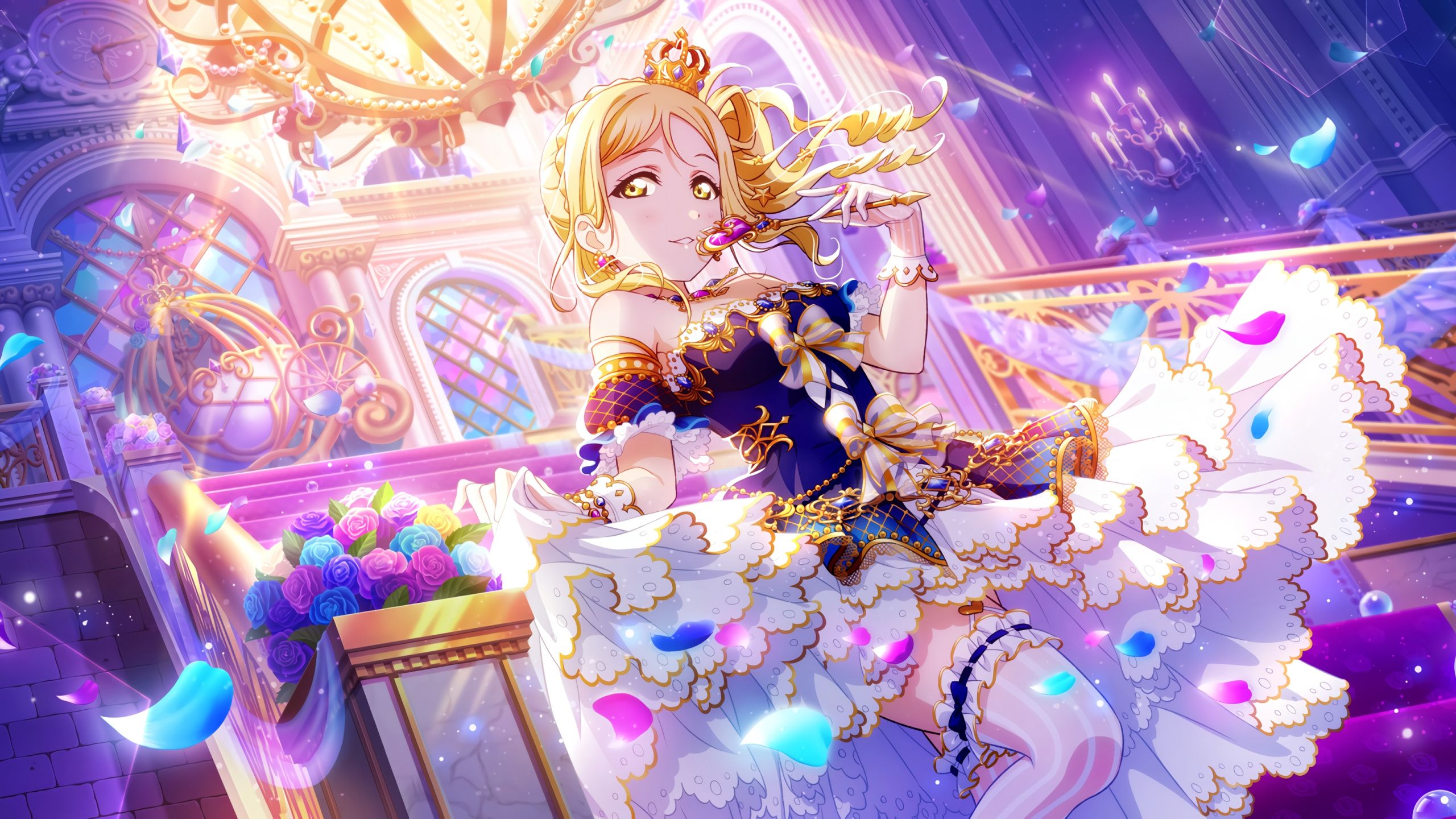 Download Gorgeous, anime girl, Love Live! wallpaper, 2560x1440, Dual Wide, Widescreen 16:9, Widescreen