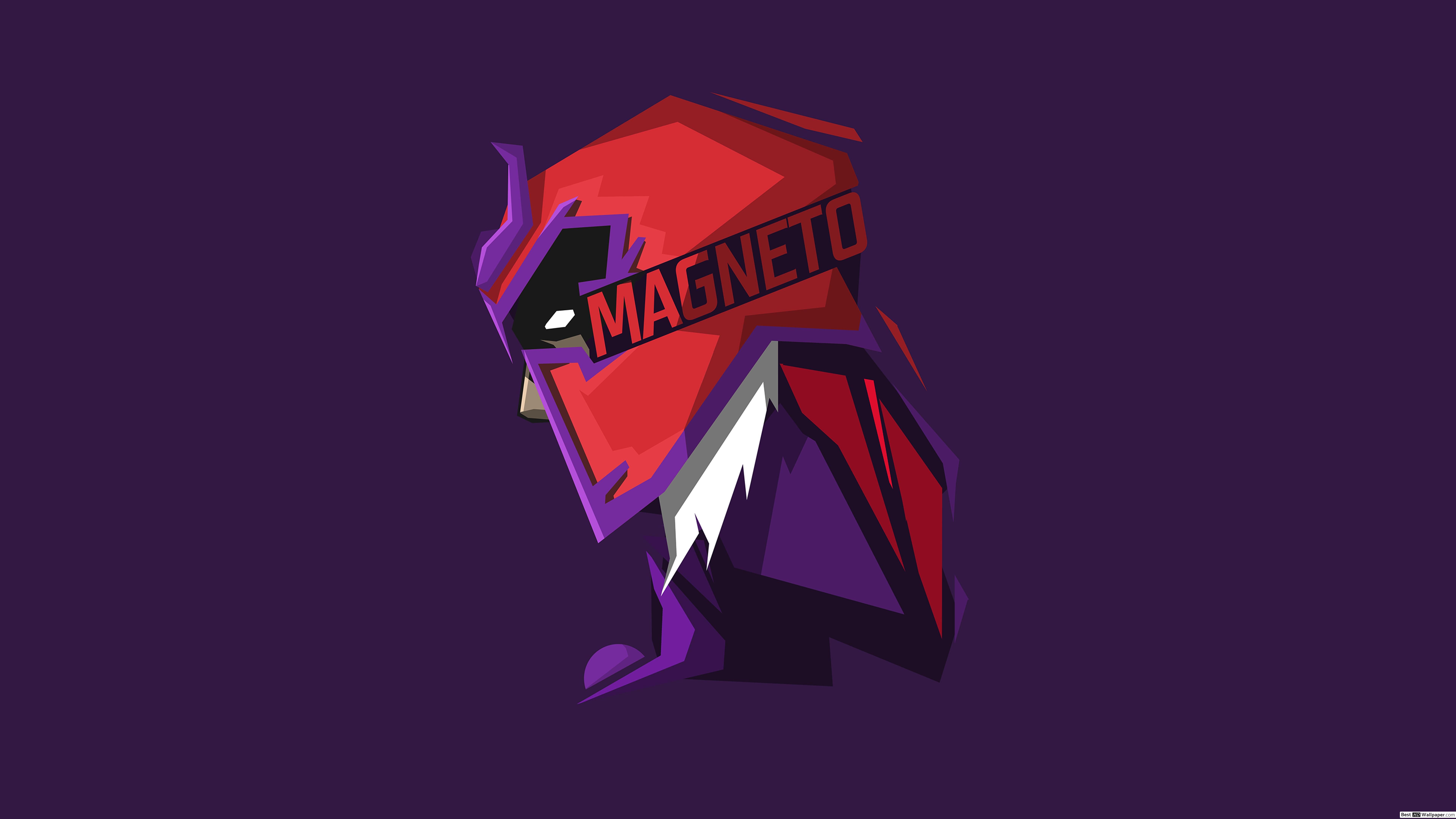 X Men Villain Magneto Minimalist In Purple Wallpaper HD Wallpaper Download