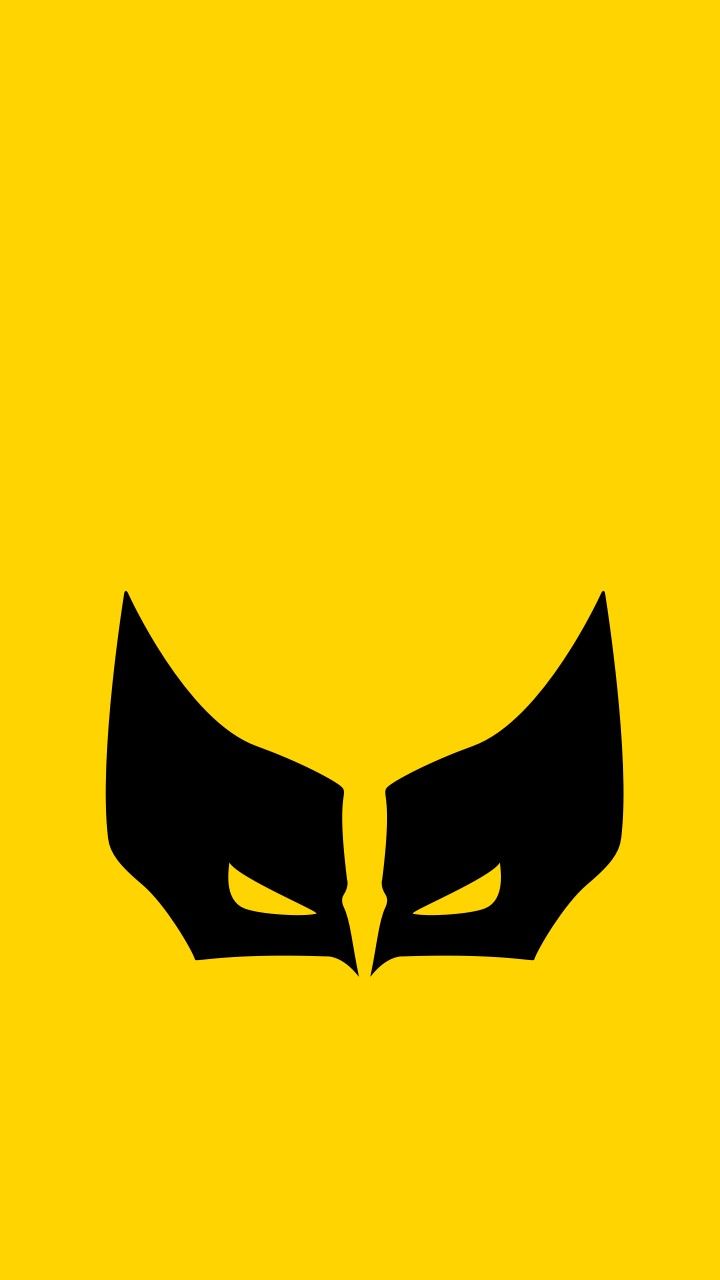 X Men Wolverine Logo Yellow HD Minimal Wallpaper ⋆ Traxzee