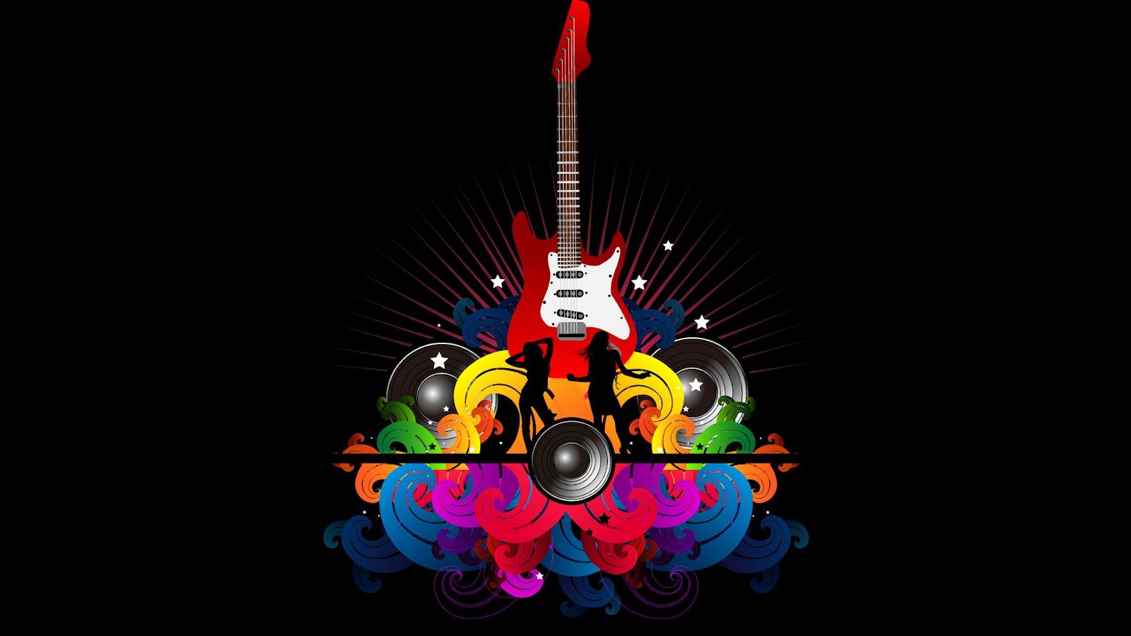 Free download tag vector art music wallpapers hq vector art music guitars rock music [1600x1000] for your Desktop, Mobile & Tablet
