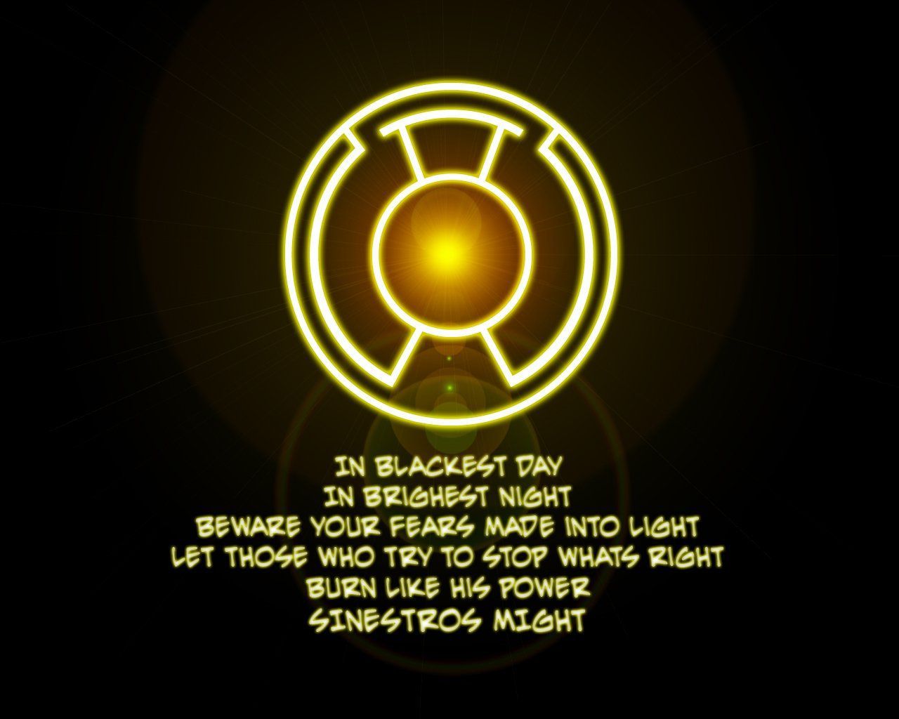 Yellow Lantern Wallpaper