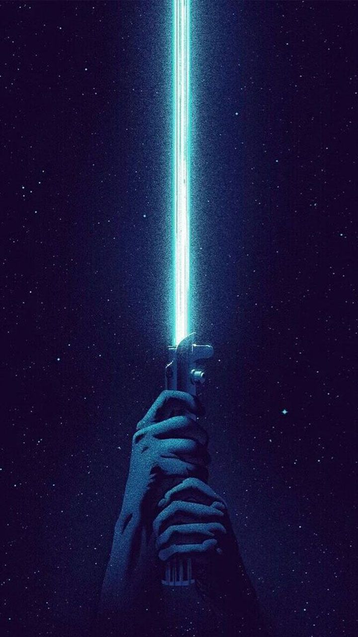 Luke Skywalker. Star wars wallpaper iphone, Star wars wallpaper, Blue lightsaber