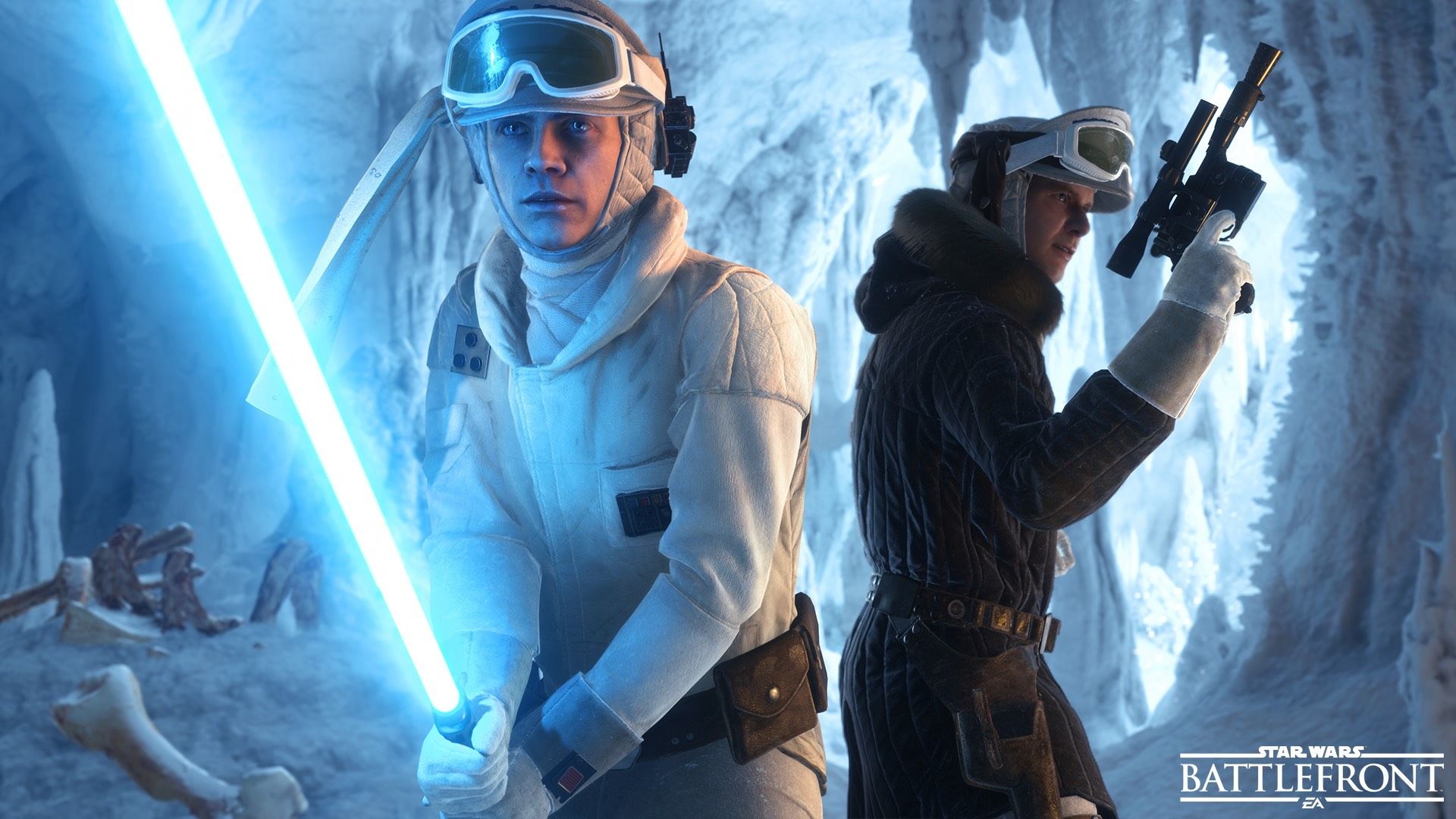 Why does Luke Skywalker use a green lightsaber in Star Wars Battlefront? Fiction & Fantasy Stack Exchange