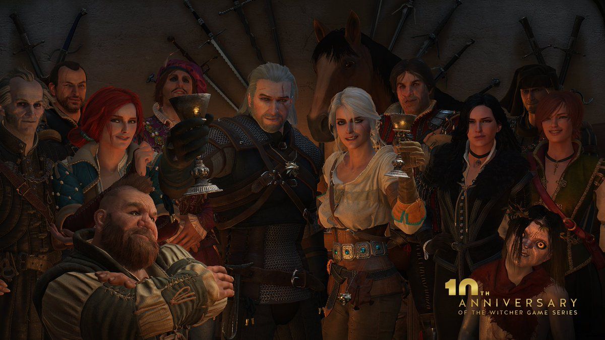 The Witcher popular demand the 10th Anniversary of The Witcher wallpaper are now available on the website - Enjoy!