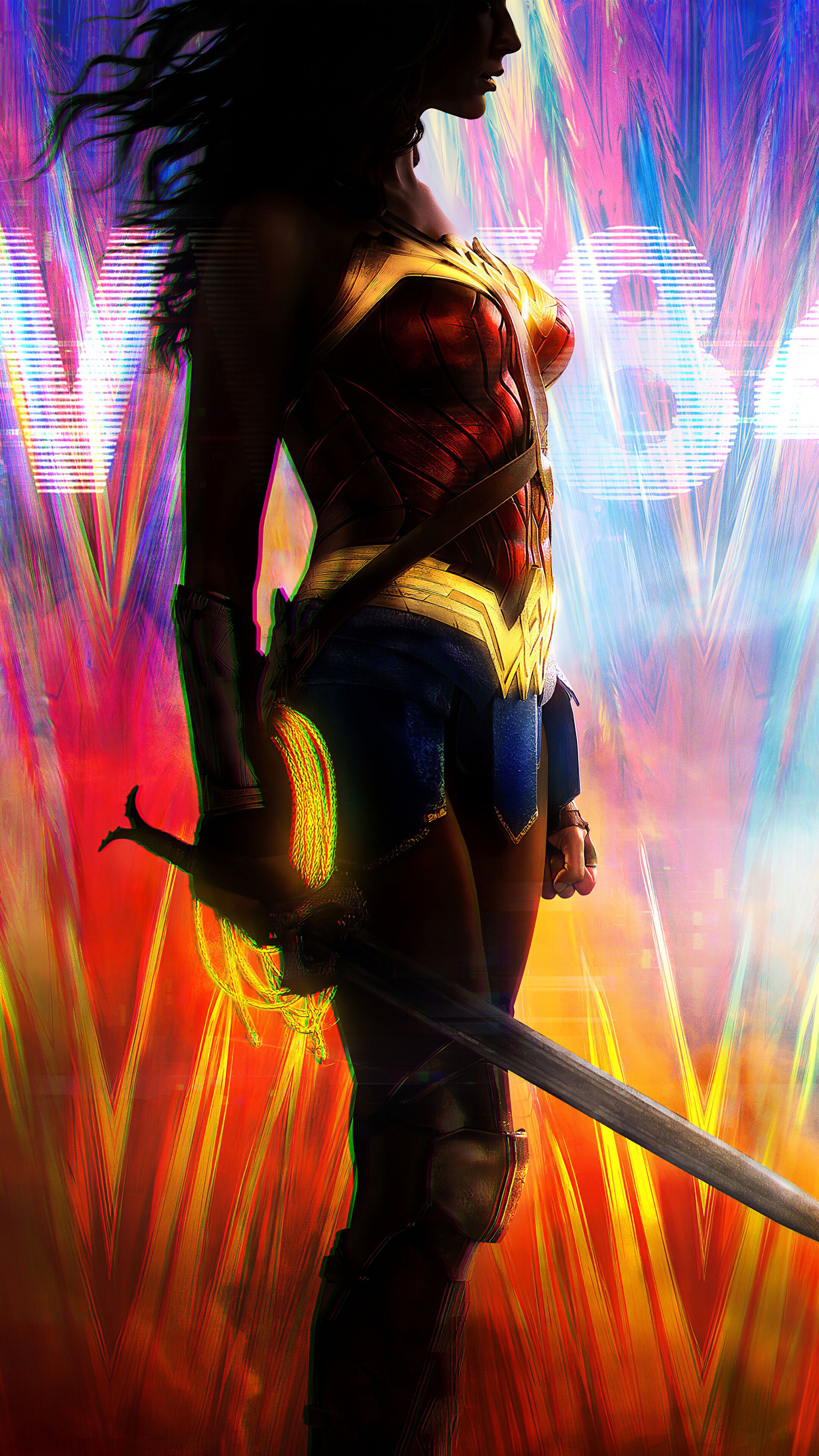 Wonder Woman Poster, 4K phone HD Wallpaper, Image, Background, Photo and Picture