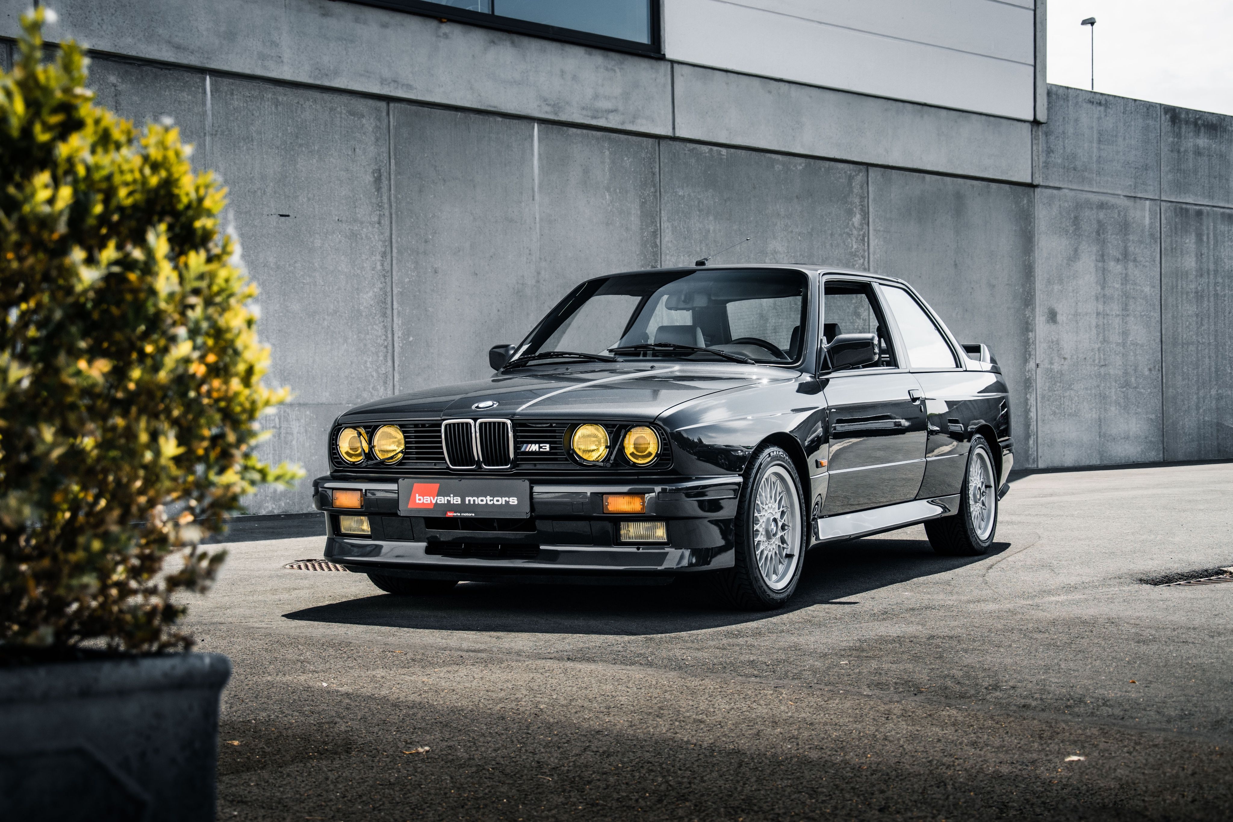 BMW M3 E30 3 Series Black Coupe, HD Cars, 4k Wallpaper, Image, Background, Photo and Picture