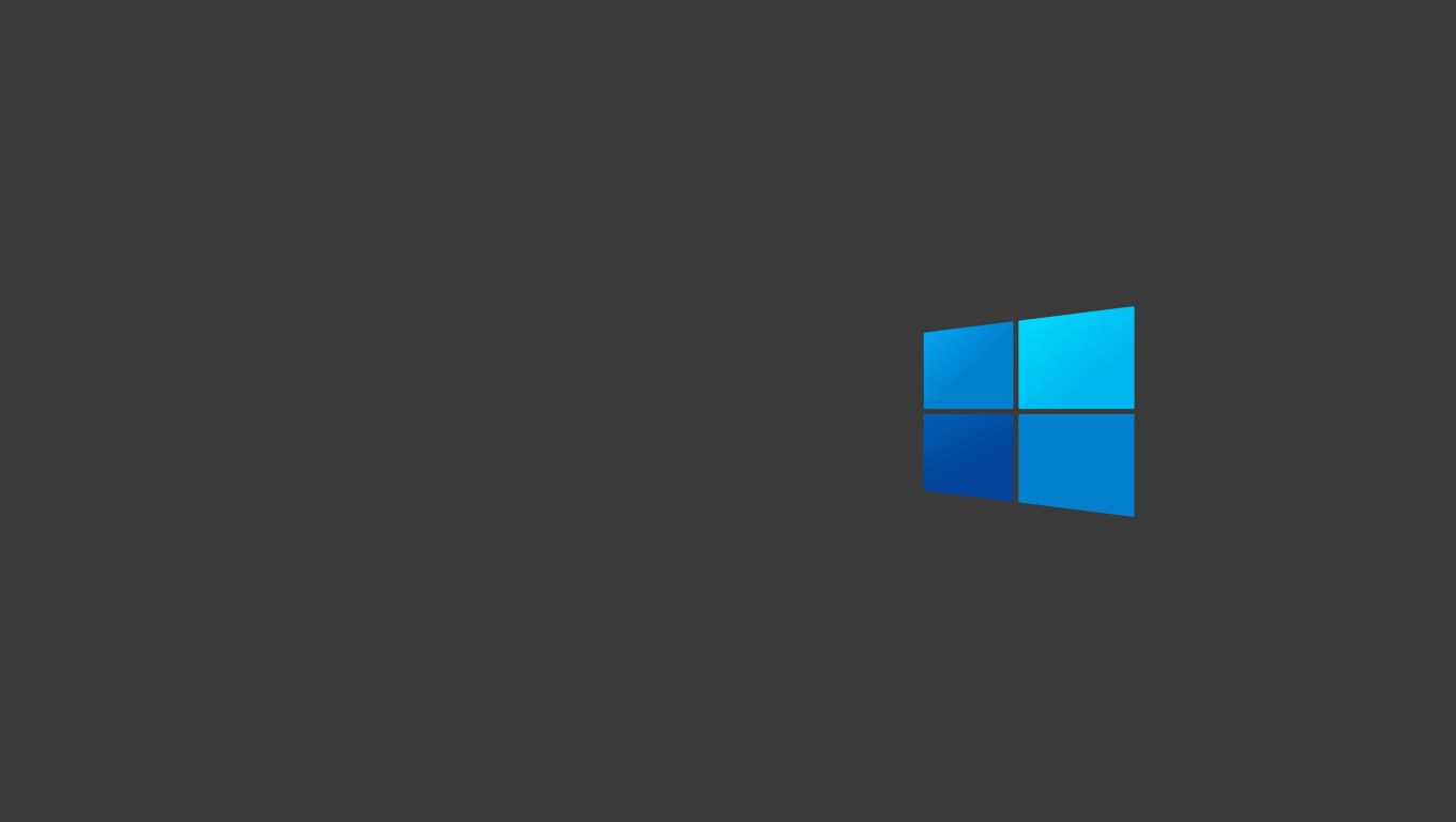 1360x768 Windows 10 Dark Logo Minimal Desktop Laptop HD Wallpaper, HD Minimalist 4K Wallpapers, Image, Photos and Backgrounds