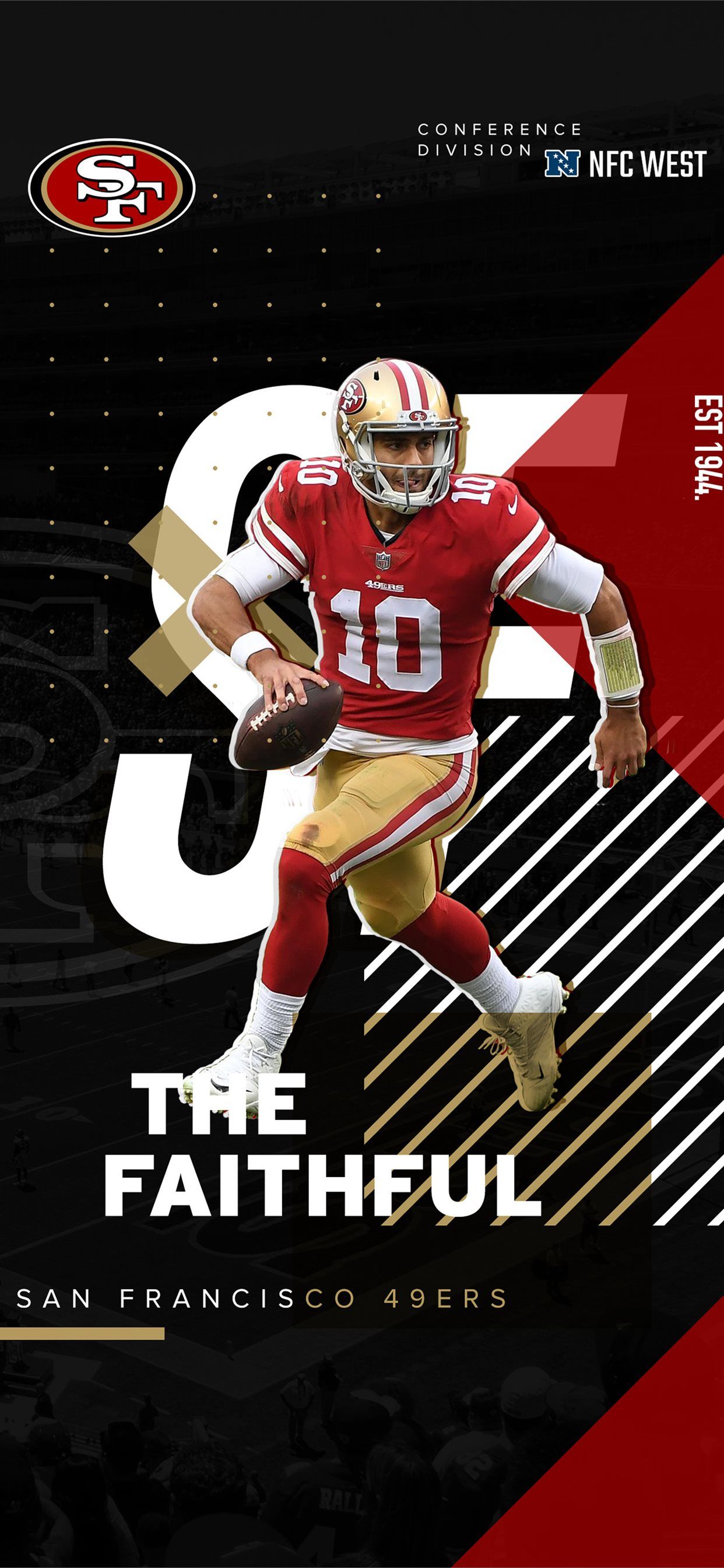 New 49ers iPhone X Wallpaper Free Download