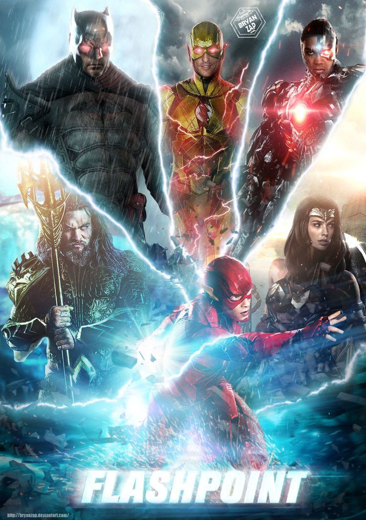 Flashpoint DCEU Movie Poster by Bryanzap. Dc comics wallpaper, Dc comics art, Superhero comic