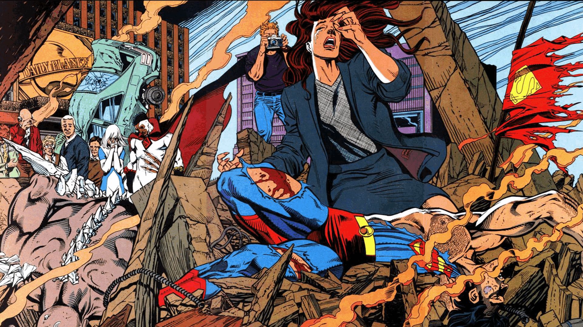 Comics The Death Of Superman Wallpaper:1920x1080