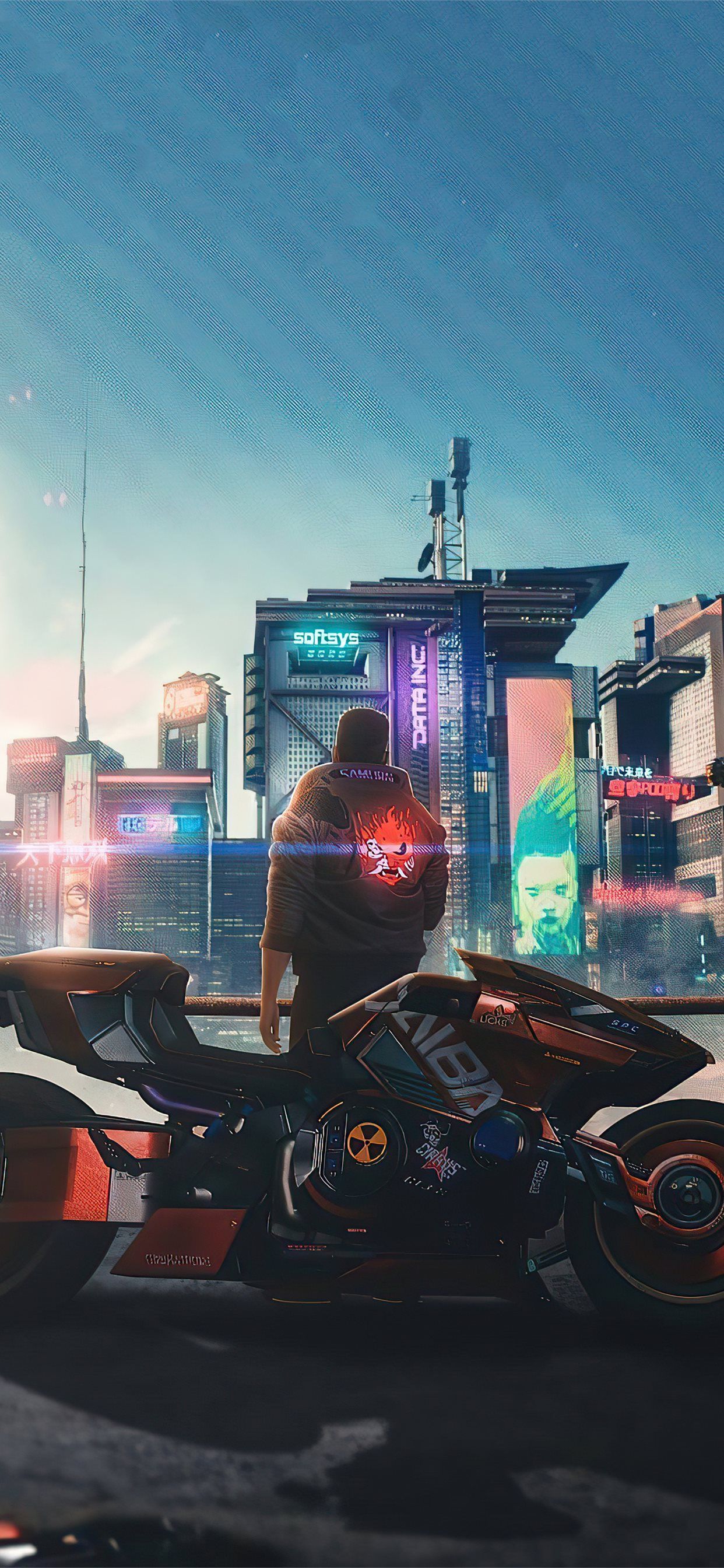 cyberpunk 2077 samurai jacket iPhone X Wallpaper Free Download