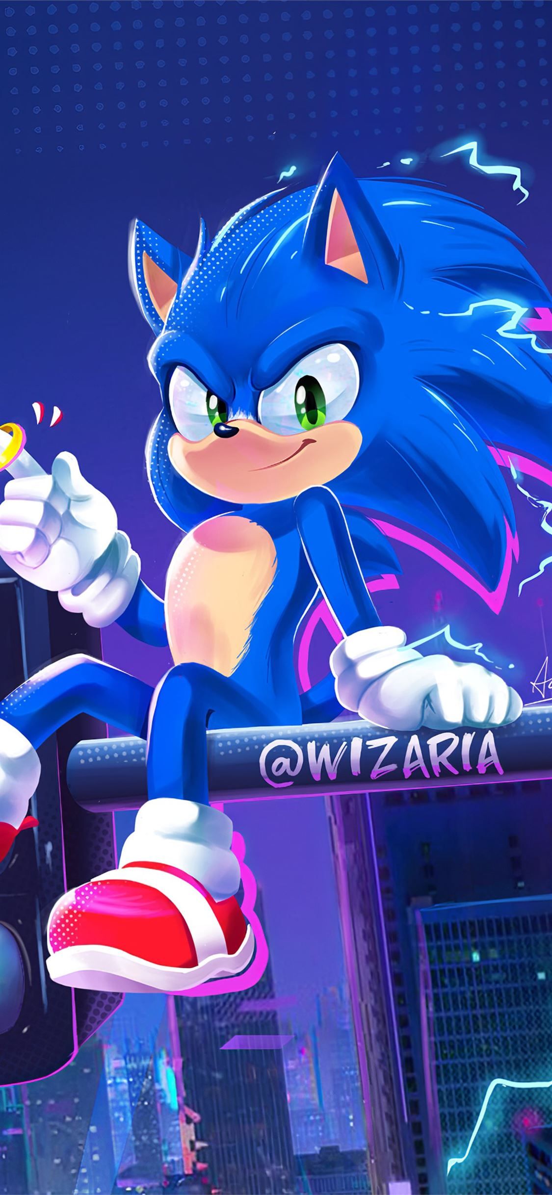 Best Sonic the hedgehog iPhone X HD Wallpaper