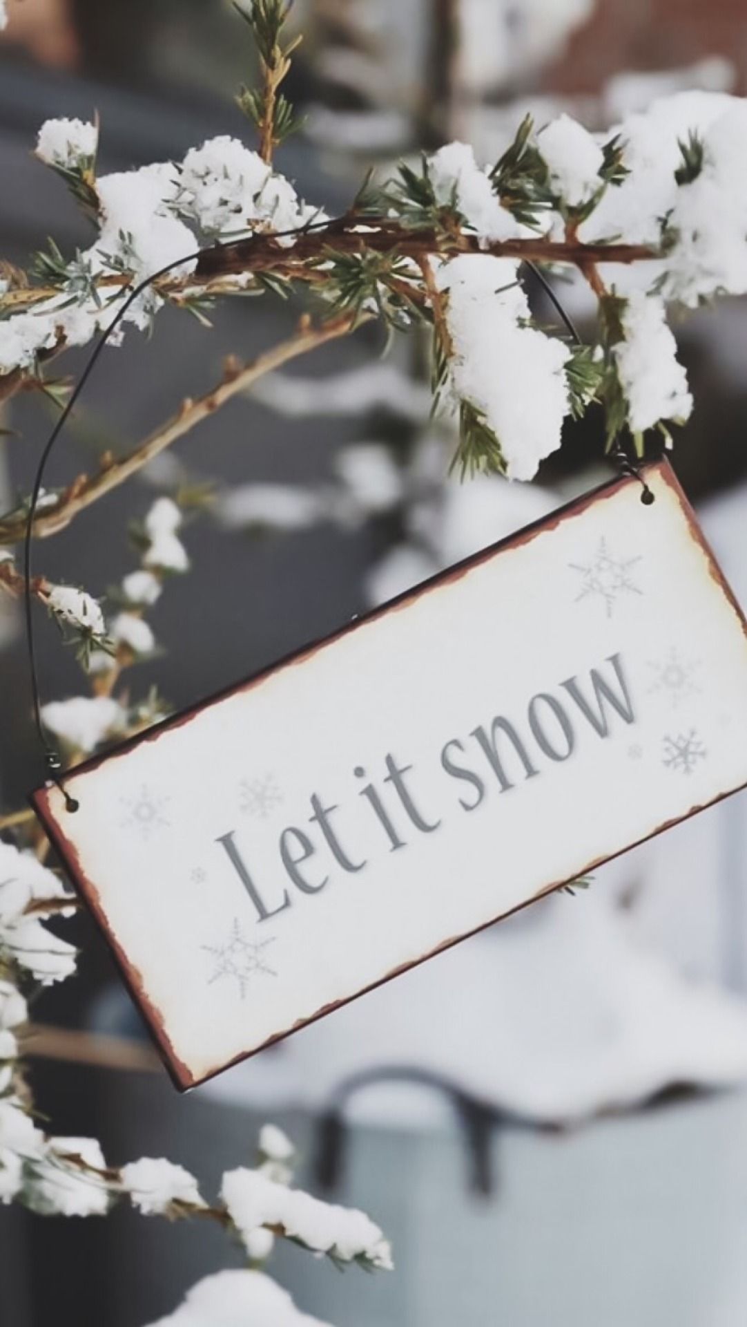 Aesthetic Christmas Let It Snow Wallpapers - Wallpaper Cave