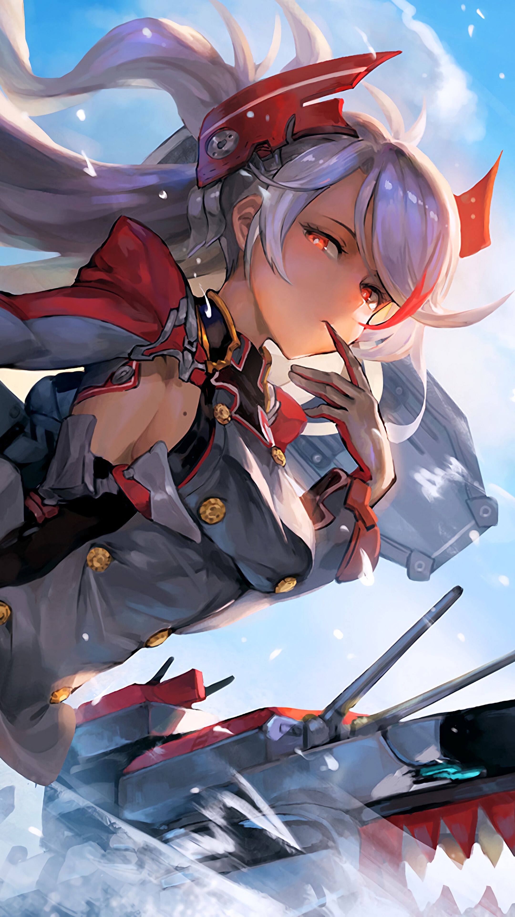 Azur Lane, Prinz Eugen, Anime Girl, 4K phone HD Wallpaper, Image, Background, Photo and Picture