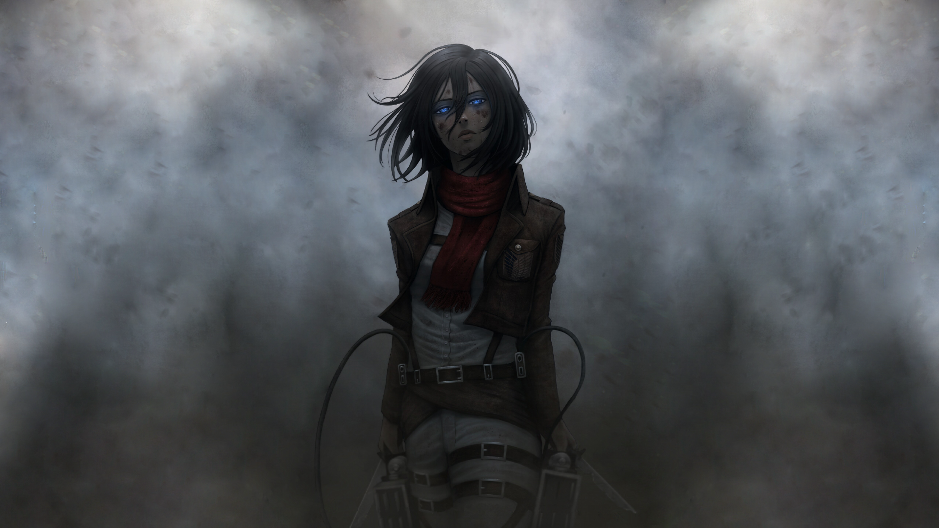 Mikasa Desktop Wallpaper (Full res and phone wallpaper link in the comments)