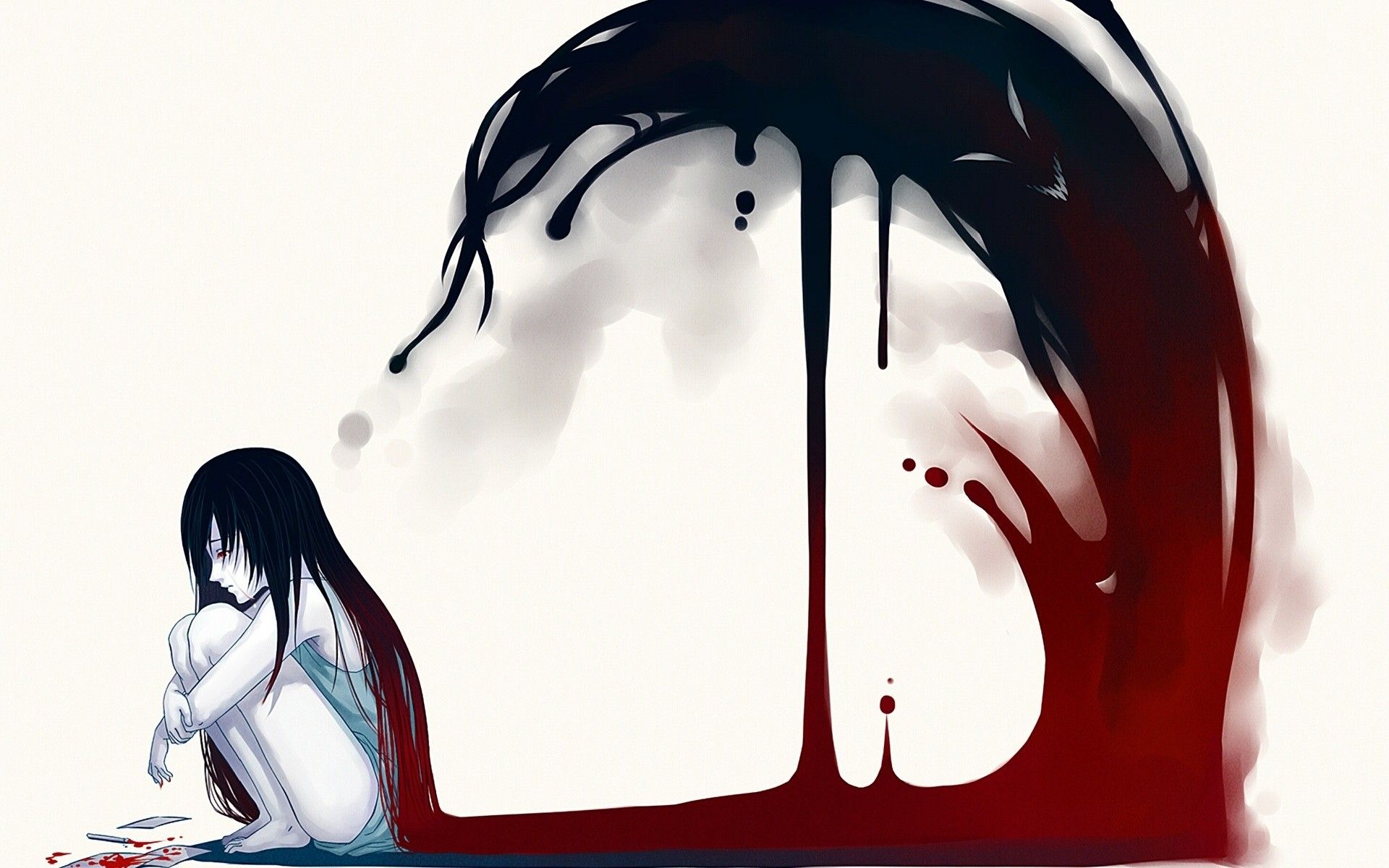 People Desktop Girl Portrait Illustration Abstract Anime Girl Crying Wallpaper & Background Download
