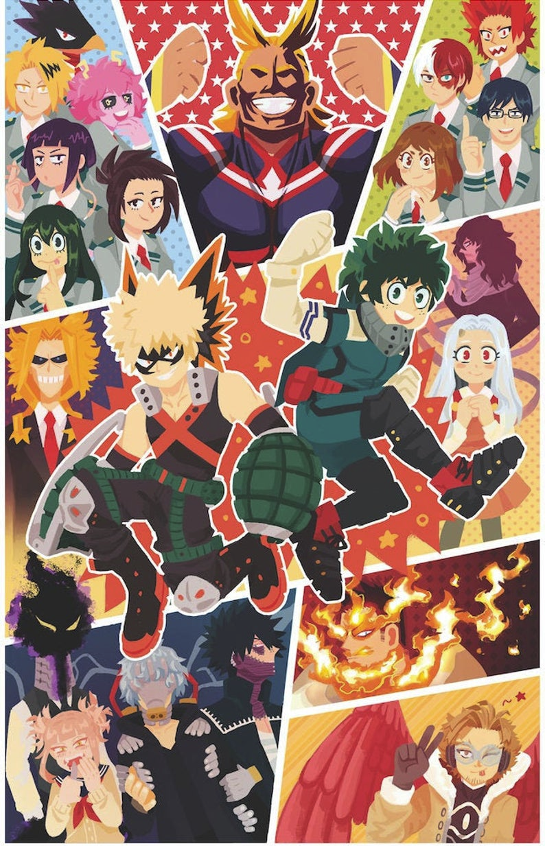 BNHA Print. Etsy. Anime wallpaper, Anime, My hero