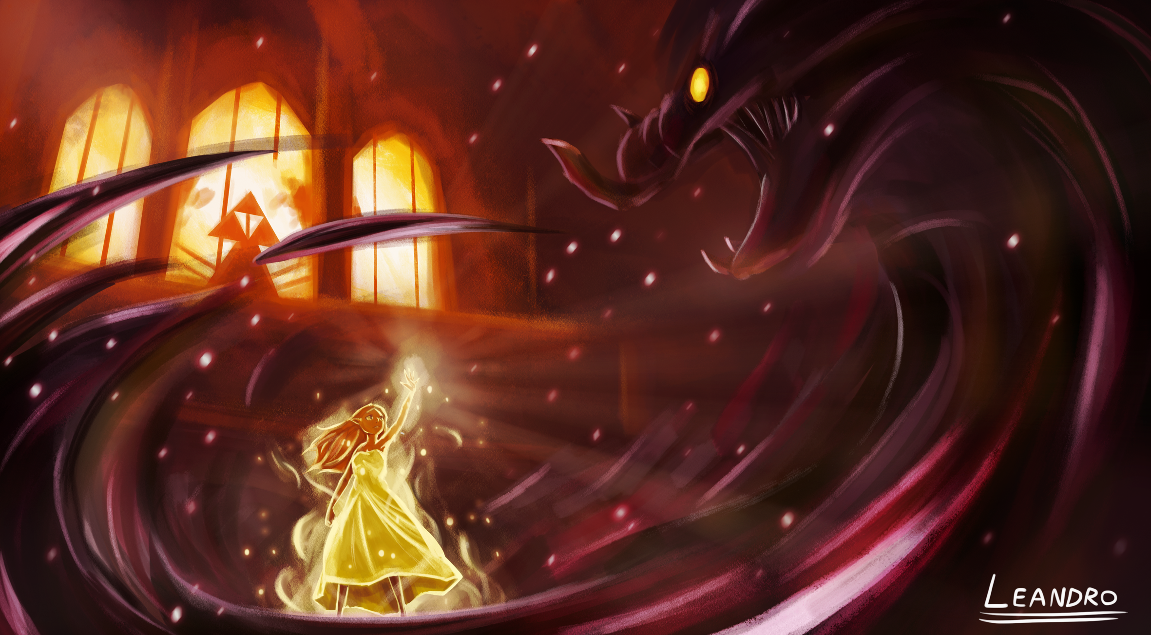 AoC][OC] I'm hyped for Age of Calamity, so i tried to do a cool painting!