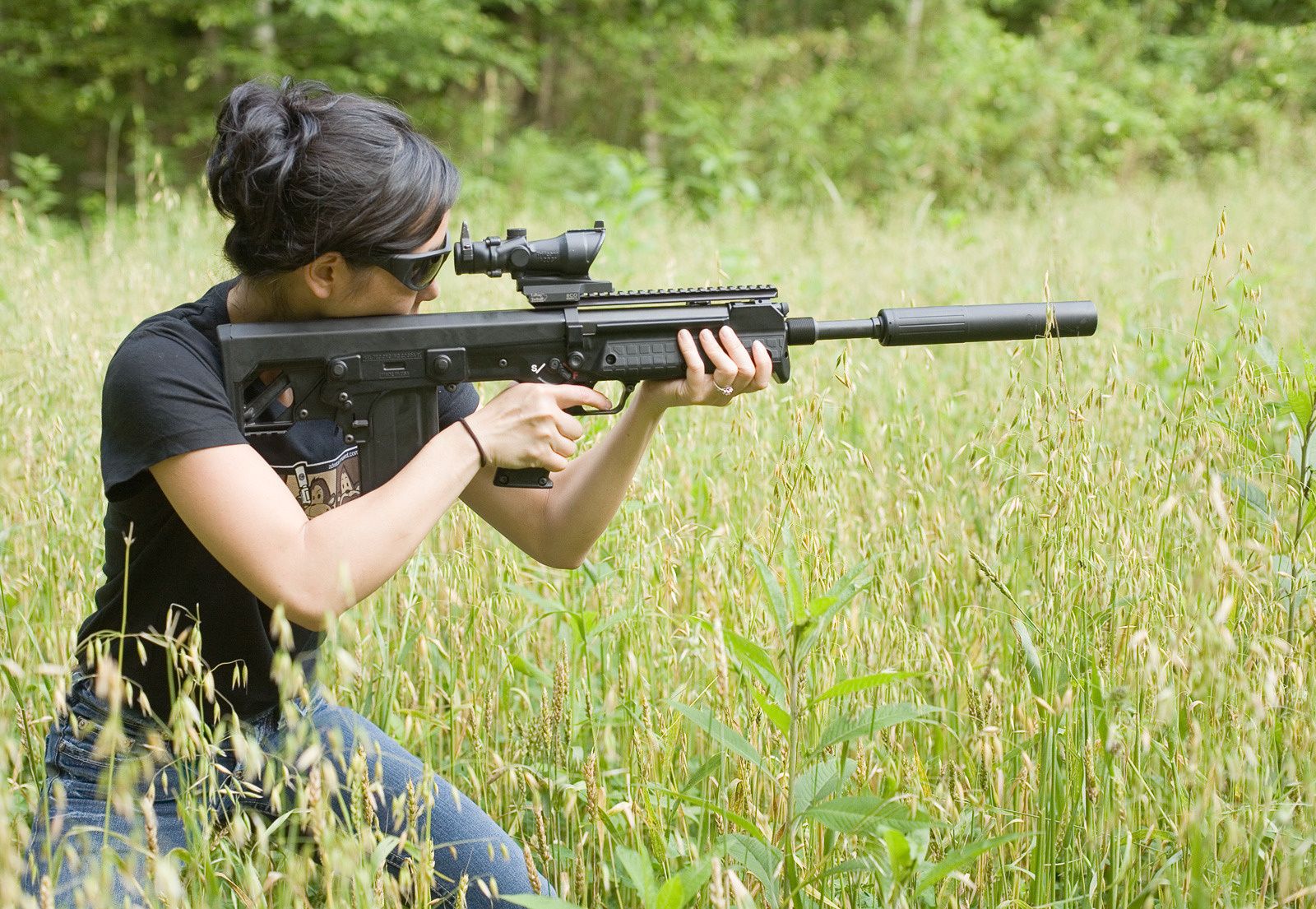 Wallpaper woman, sniper, rifle, gun desktop wallpaper Girls GoodWP.com